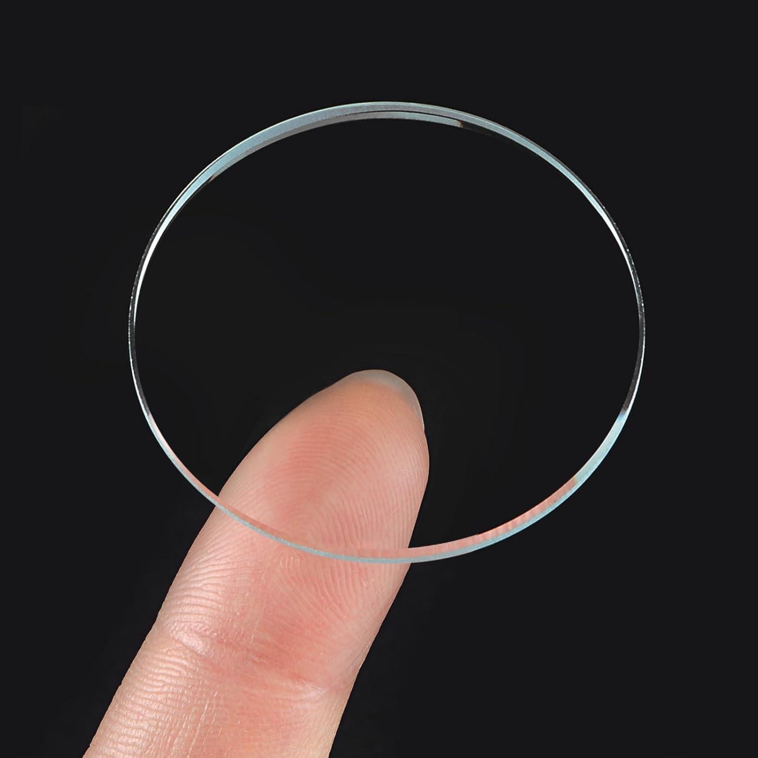 Paquete de 6 Lentes de Cristal para Reloj uxcell 37.5mm