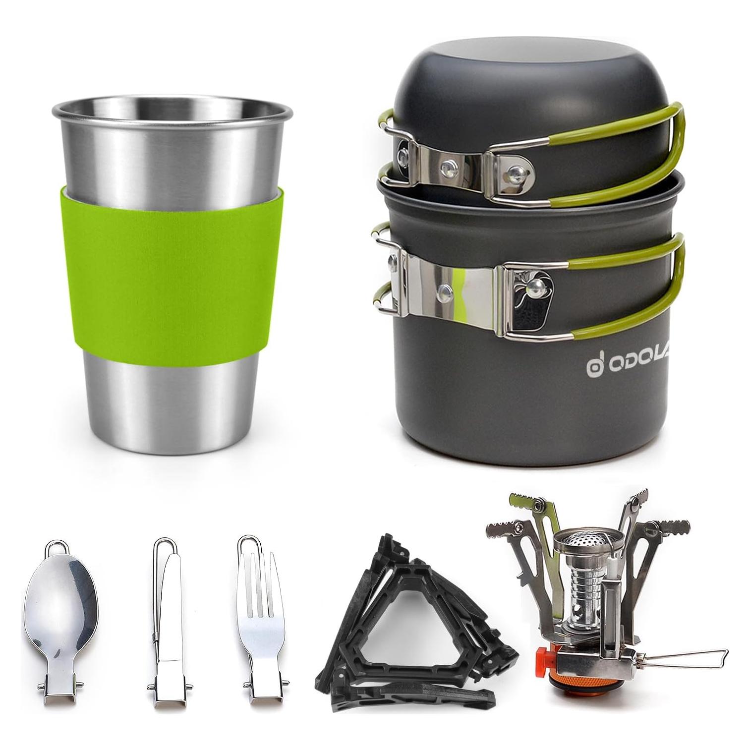 Kit de Utensilios de Cocina para Camping Odoland 10 Piezas
