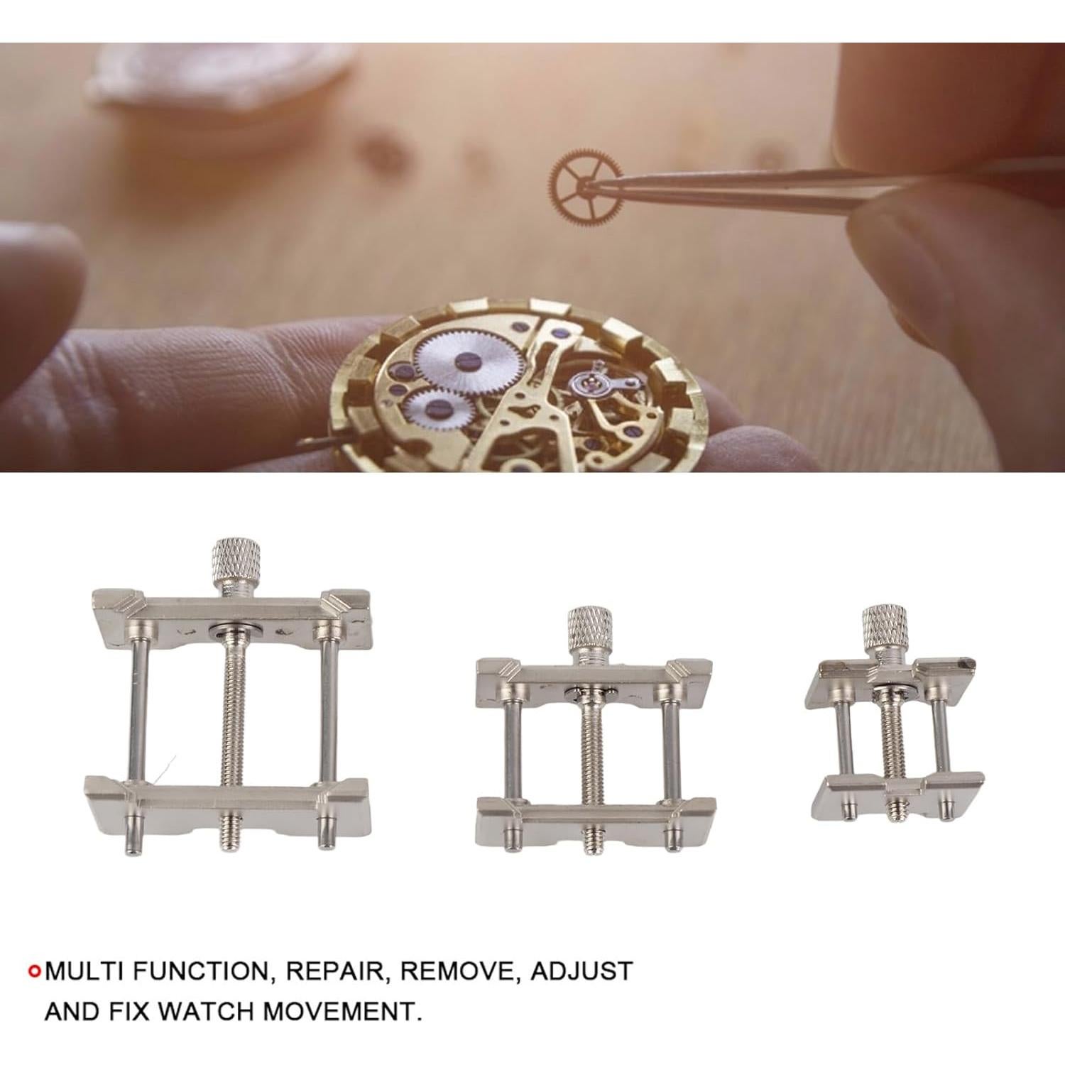 Juego de 3 Soportes de Movimiento de Reloj CYSFETENA Metal