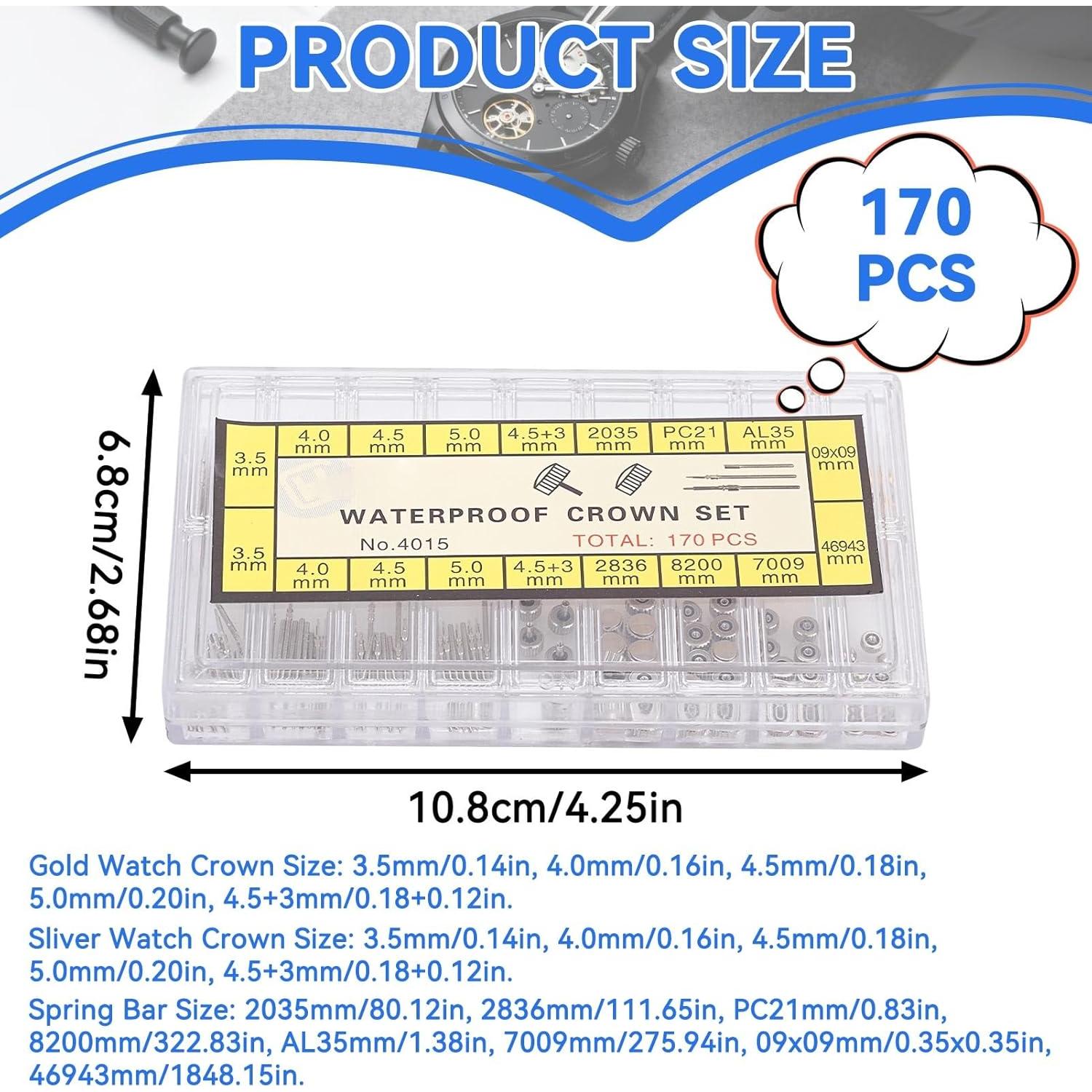 Kit de Reparación de Reloj Frdhee - 10 Tamaños Acero Inoxidable