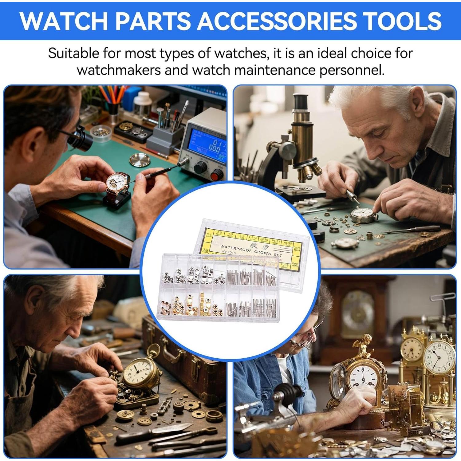Kit de Reparación de Reloj Frdhee - 10 Tamaños Acero Inoxidable