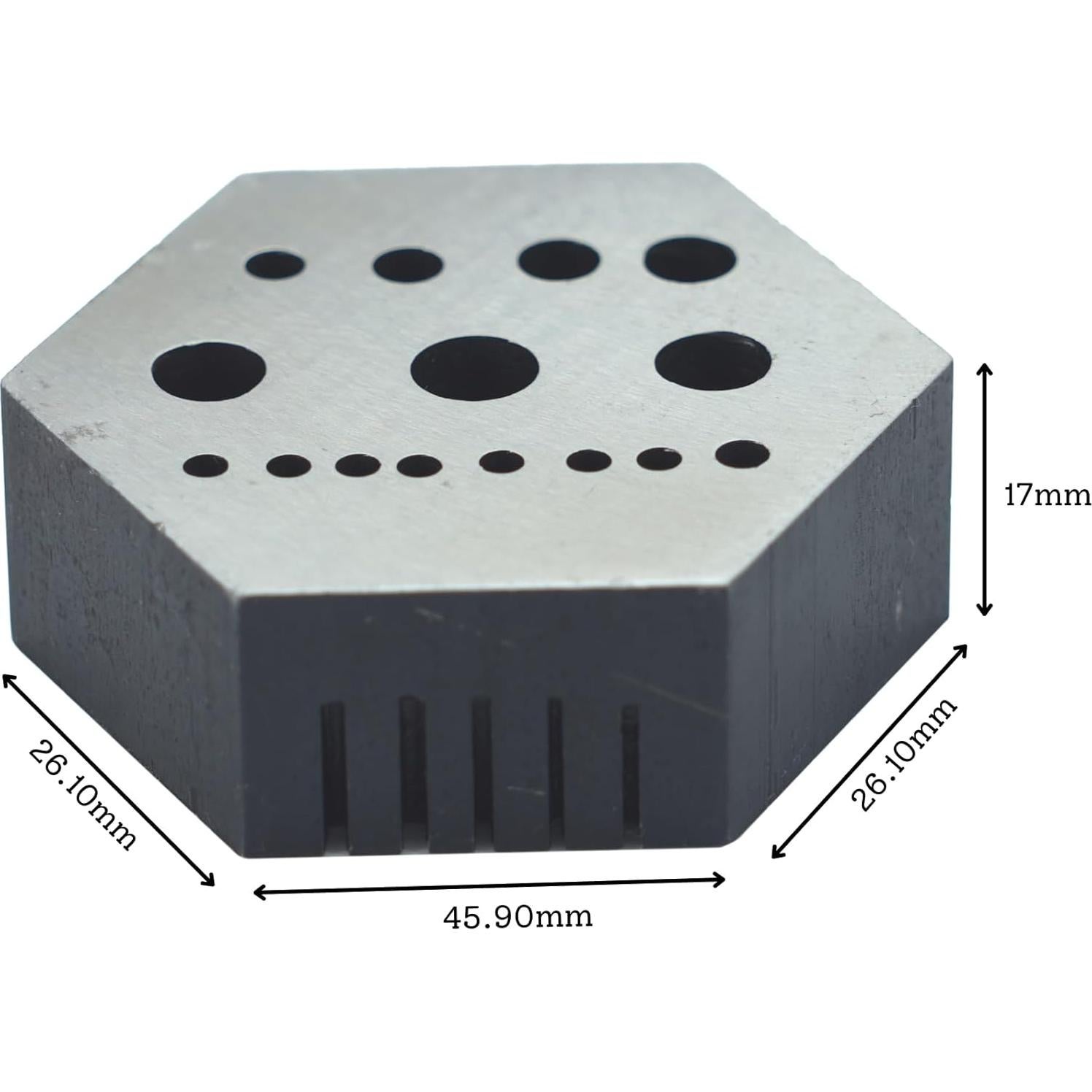 Yunque de Acero Hexagonal TAURISH 17mm para Joyería y Relojería