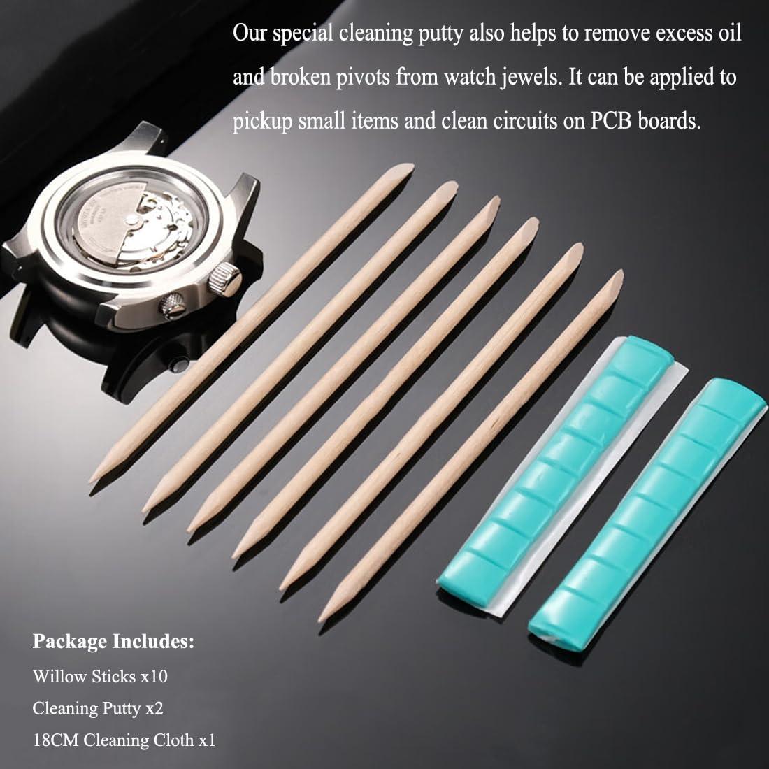 Kit de limpieza de reloj 13 en 1 TICFROG con arcilla y palitos