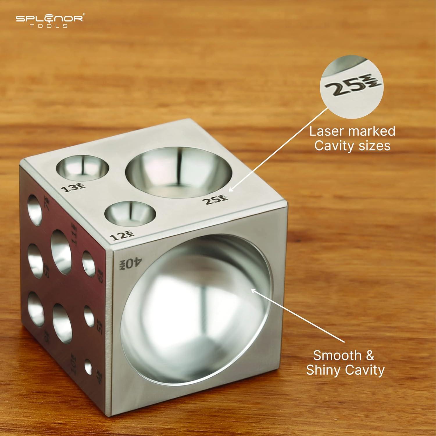 Bloque de Dapping Splenor Tools 5.08 cm - Herramienta de Joyería