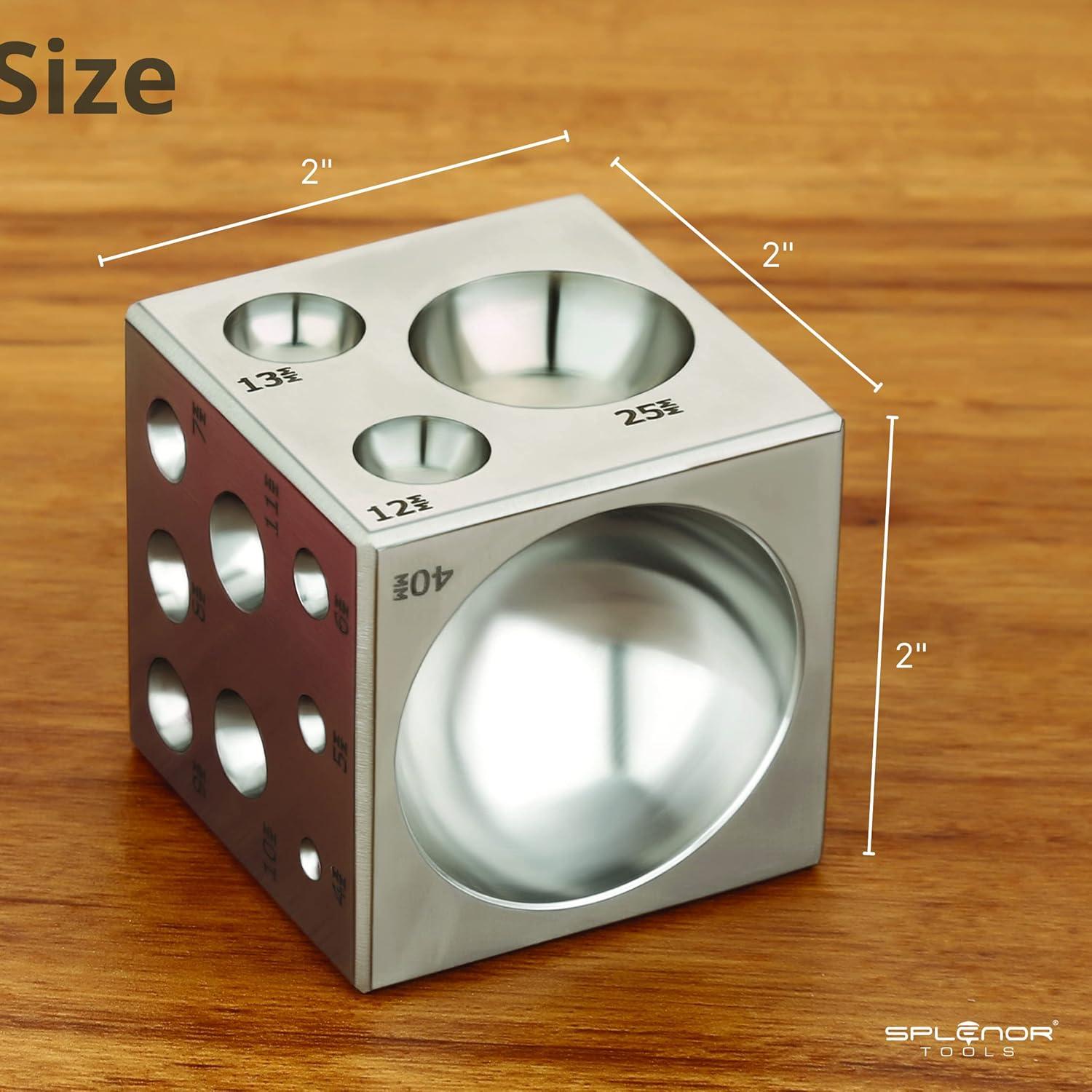 Bloque de Dapping Splenor Tools 5.08 cm - Herramienta de Joyería