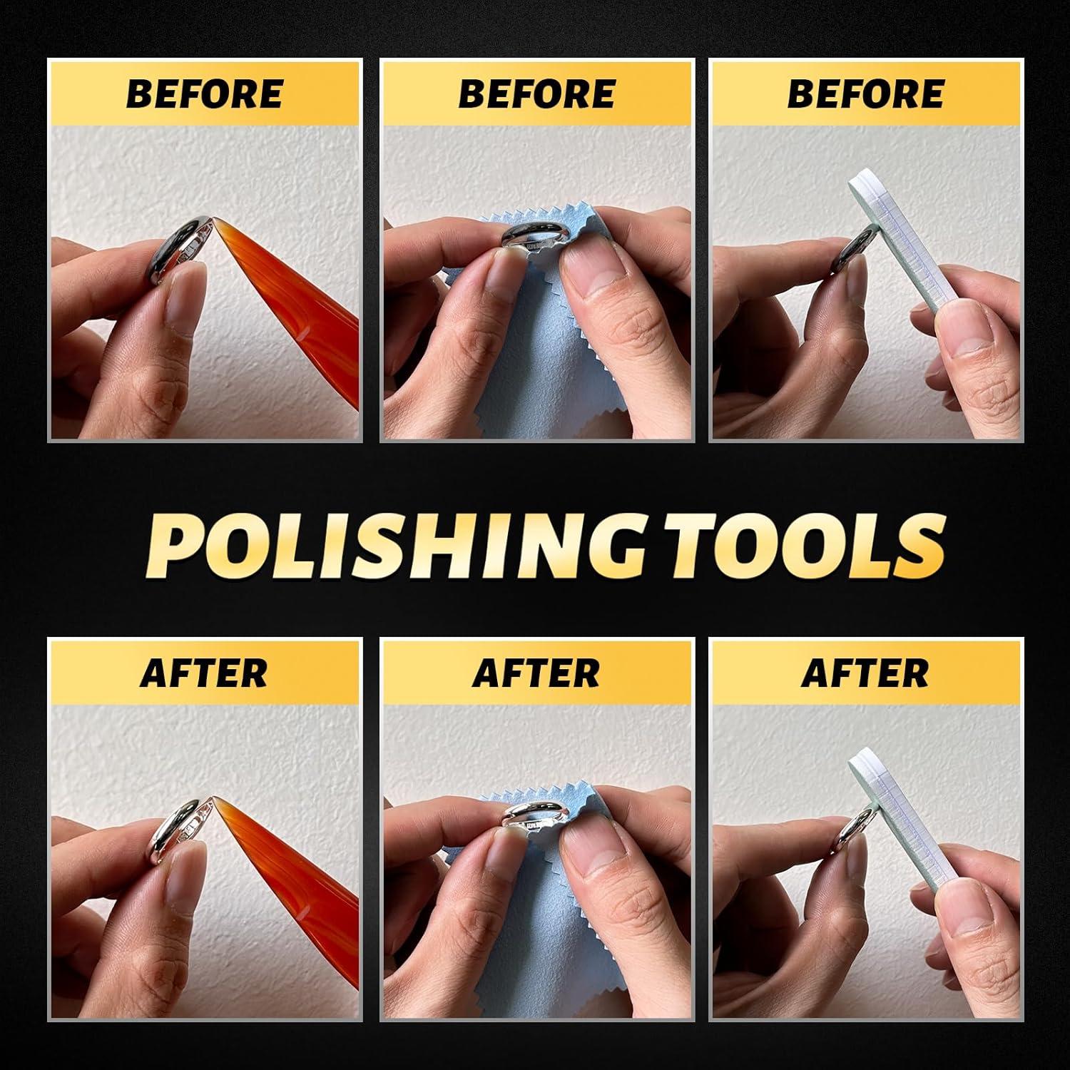 Kit de Medición de Tamaño de Anillo BDYAQ - 27 Piezas