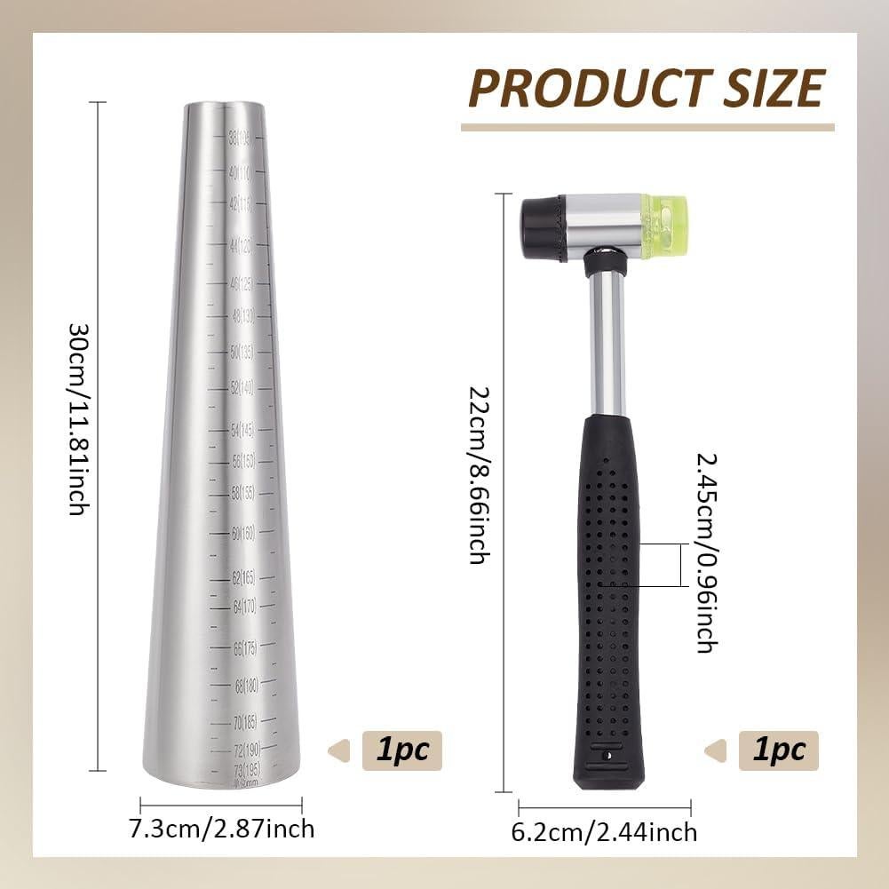 Conjunto de Medidores de Mandril para Pulseras BENECREAT 30cm