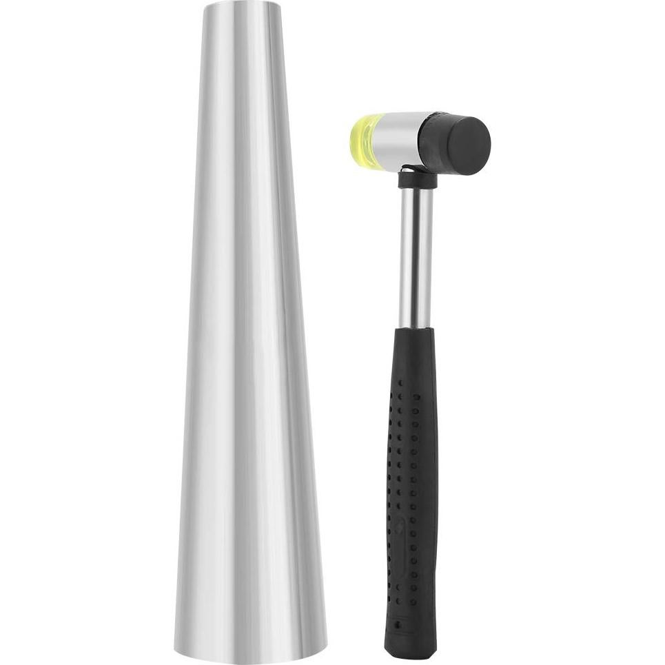 Mandril de Pulsera de Acero Inoxidable 30.5cm con Martillo de Goma