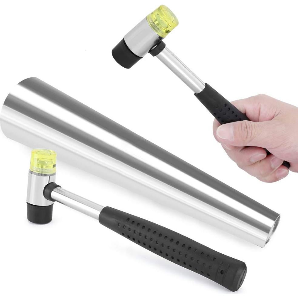 Mandril de Pulsera de Acero Inoxidable 30.5cm con Martillo de Goma