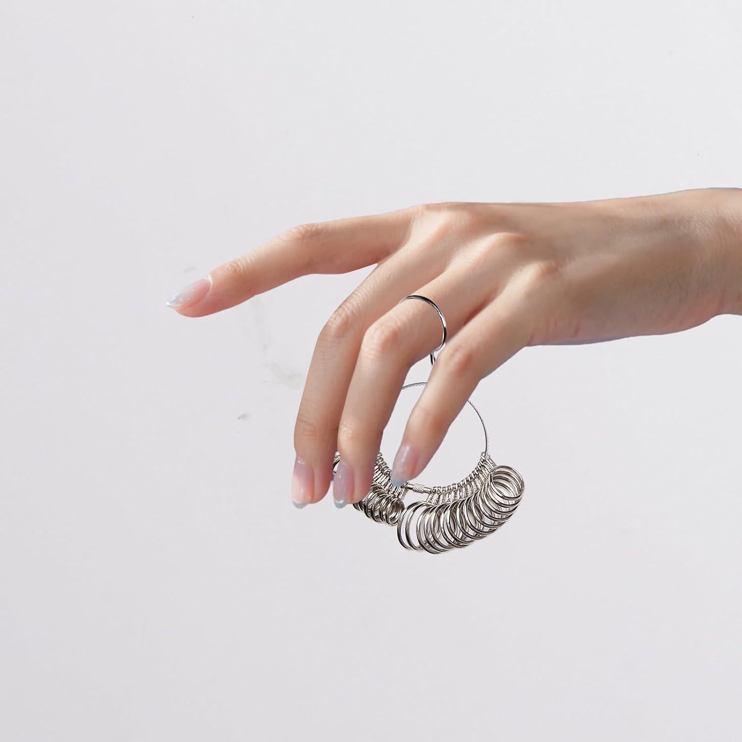 Kit de Medición de Tamaño de Anillo WOLVINA - 4 Piezas