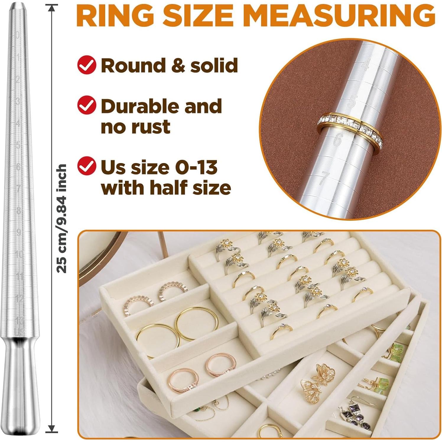 Kit de Reparación de Anillos JOUTYFOR 12 Piezas con Mandril y Martillo