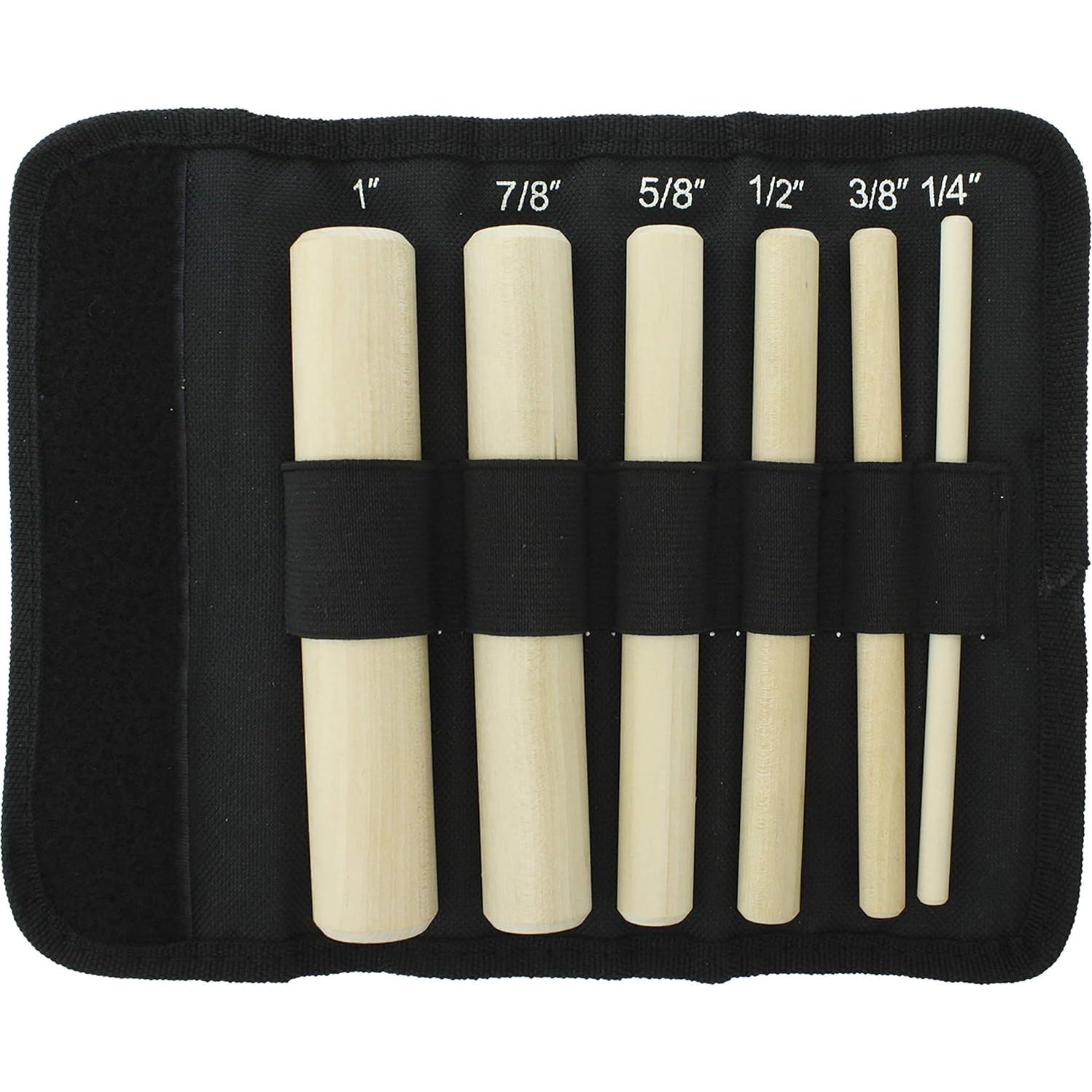 Juego de Mandriles de Madera The Beadsmith 6 Piezas 6.4-25.4mm