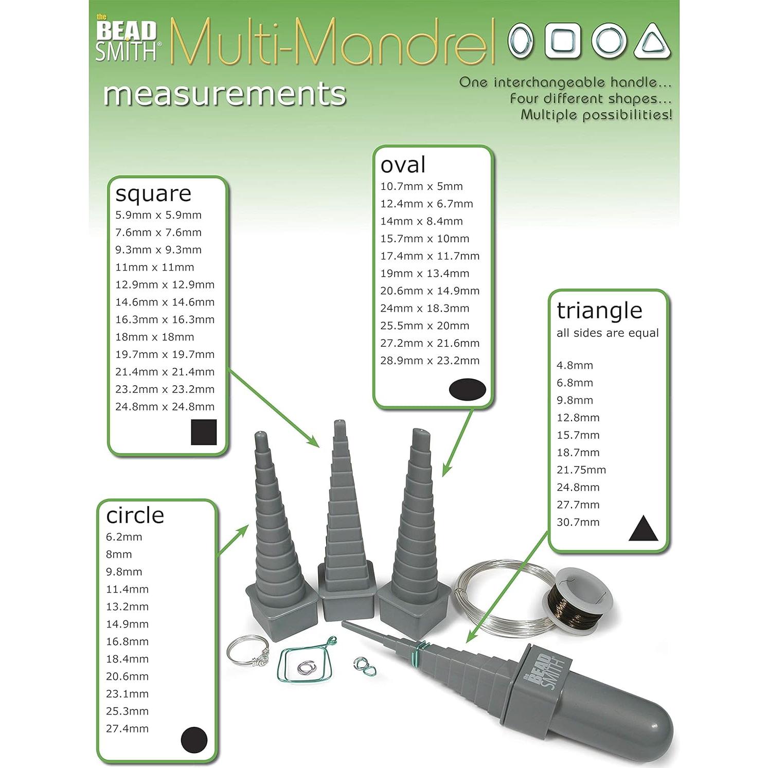 Mandril de Envoltura de Alambre Beadsmith 4 Formas 21.6 cm