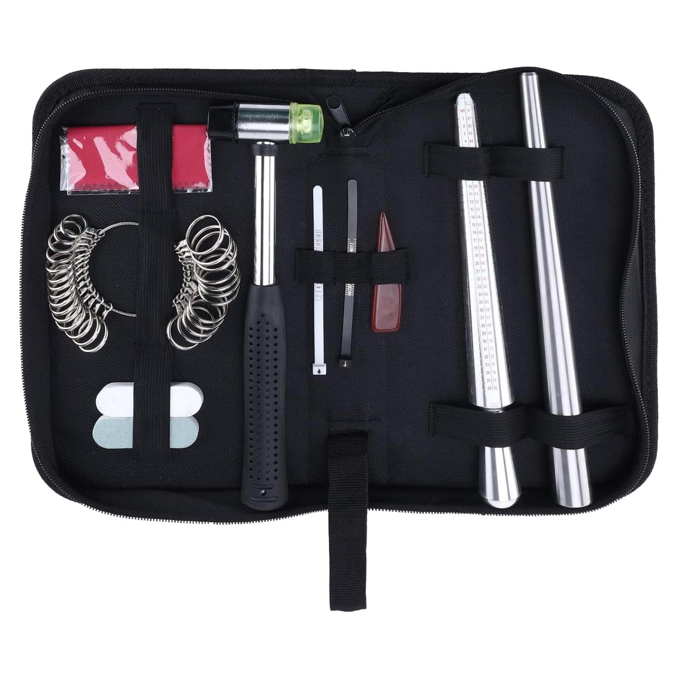 Kit de Medición de Tamaño de Anillo Artilife con Mandril y Martillo