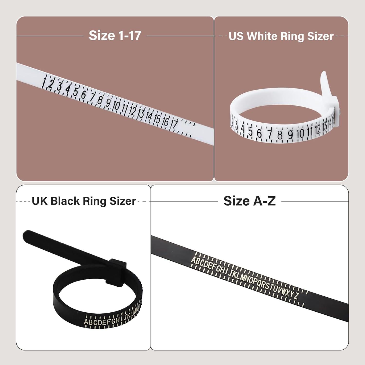 Kit de Medición de Tamaño de Anillo Artilife con Mandril y Martillo