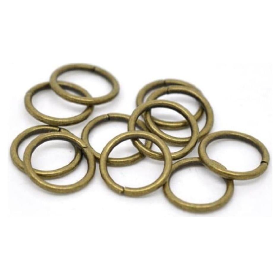 100 Anillos de Salto Abiertos Adabele 10mm Bronce Antiguo