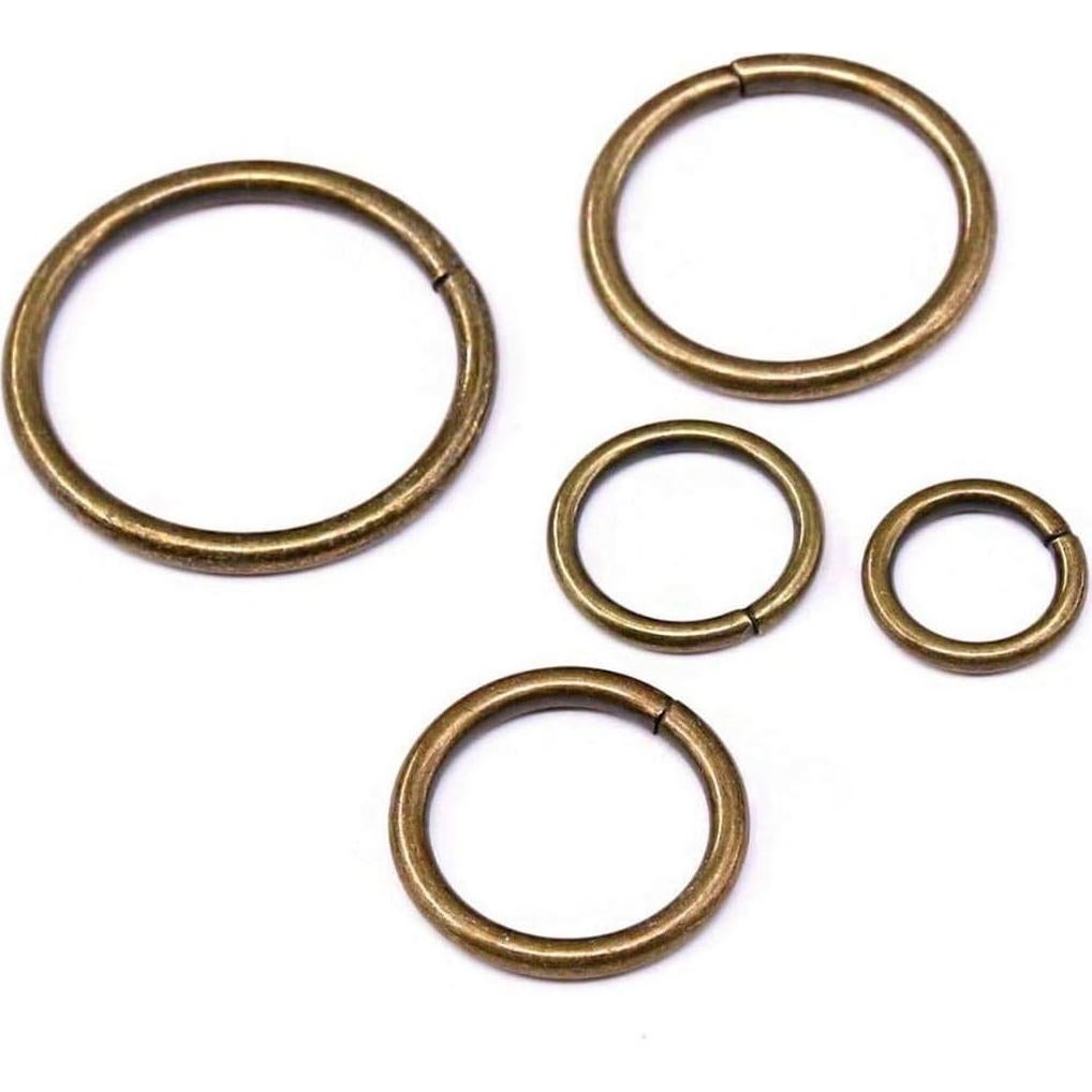 100 Anillos de Salto Abiertos Adabele 10mm Bronce Antiguo