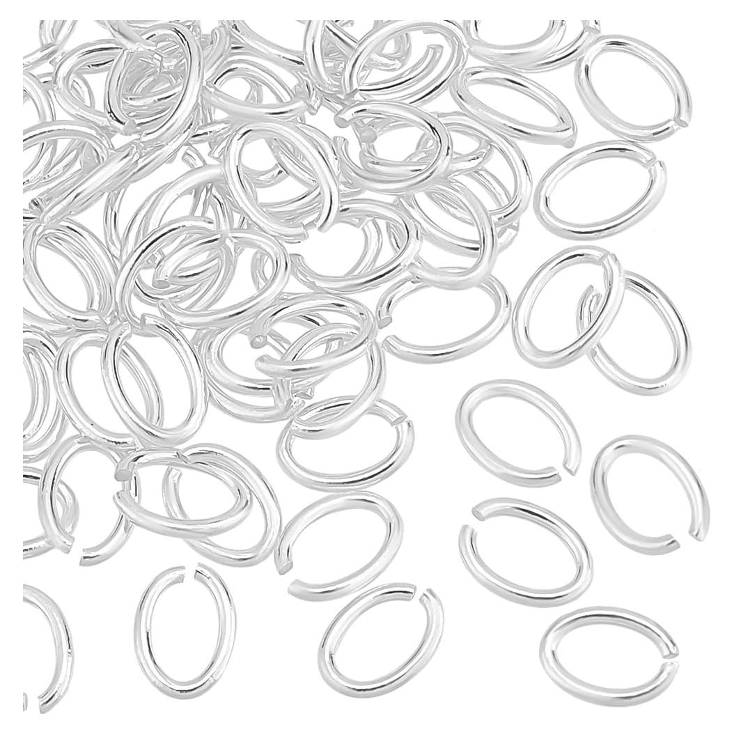 70 Anillos de Salto Abiertos Plata Esterlina 925 PH PandaHall