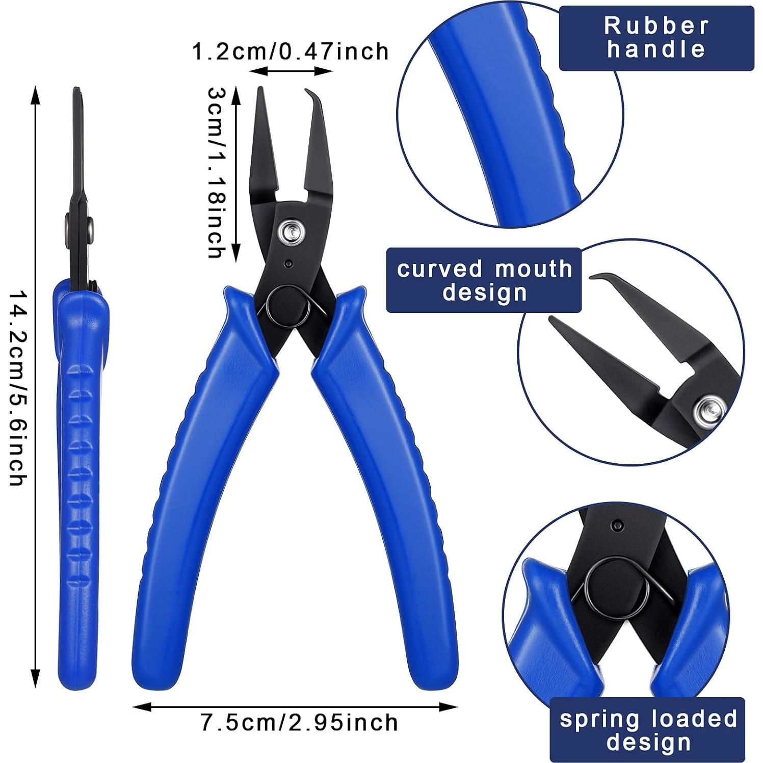 Pinzas de Anillo Abierto Honoson - 14 cm, Acero al Carbono, 2 Piezas