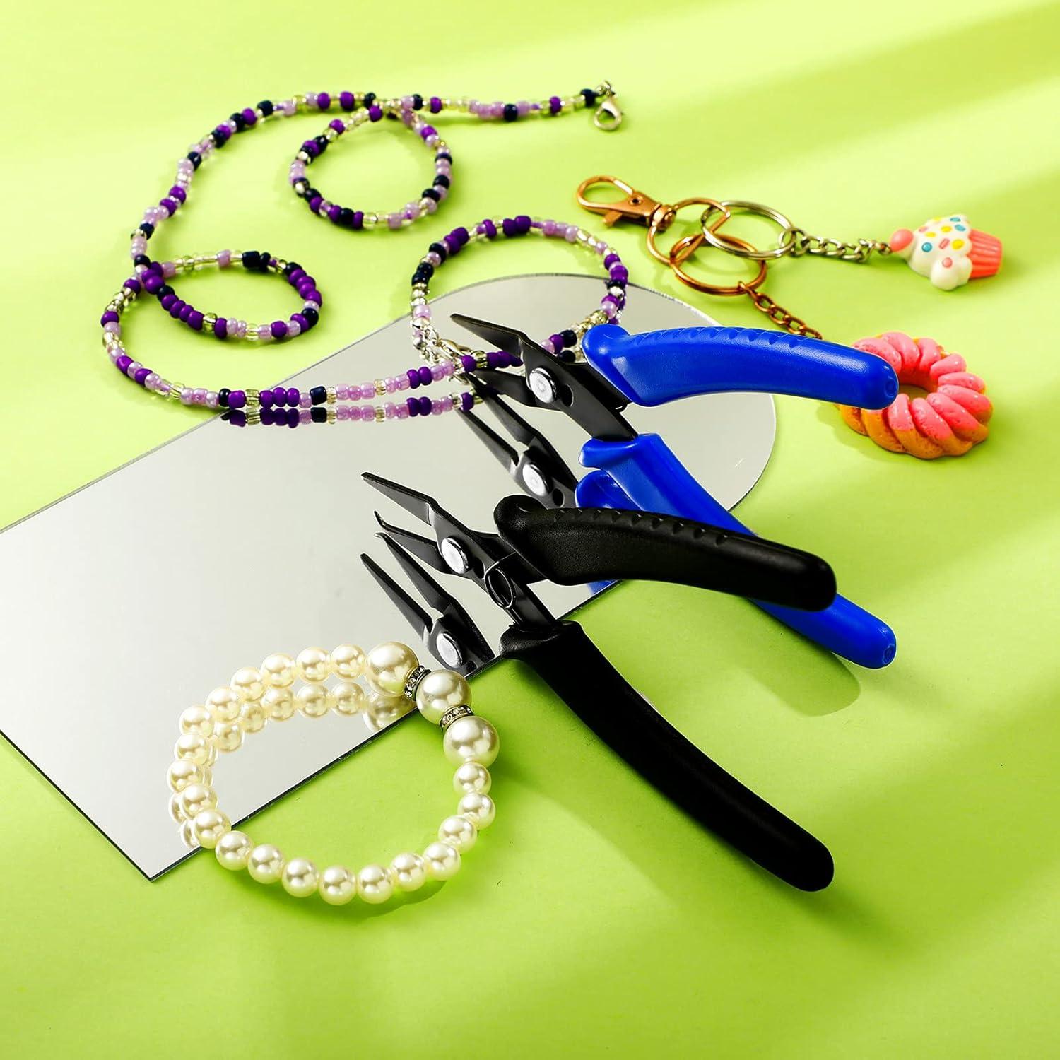 Pinzas de Anillo Abierto Honoson - 14 cm, Acero al Carbono, 2 Piezas