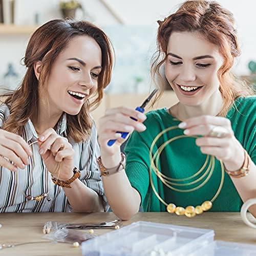 Pinzas de Anillo Abierto Honoson - 14 cm, Acero al Carbono, 2 Piezas