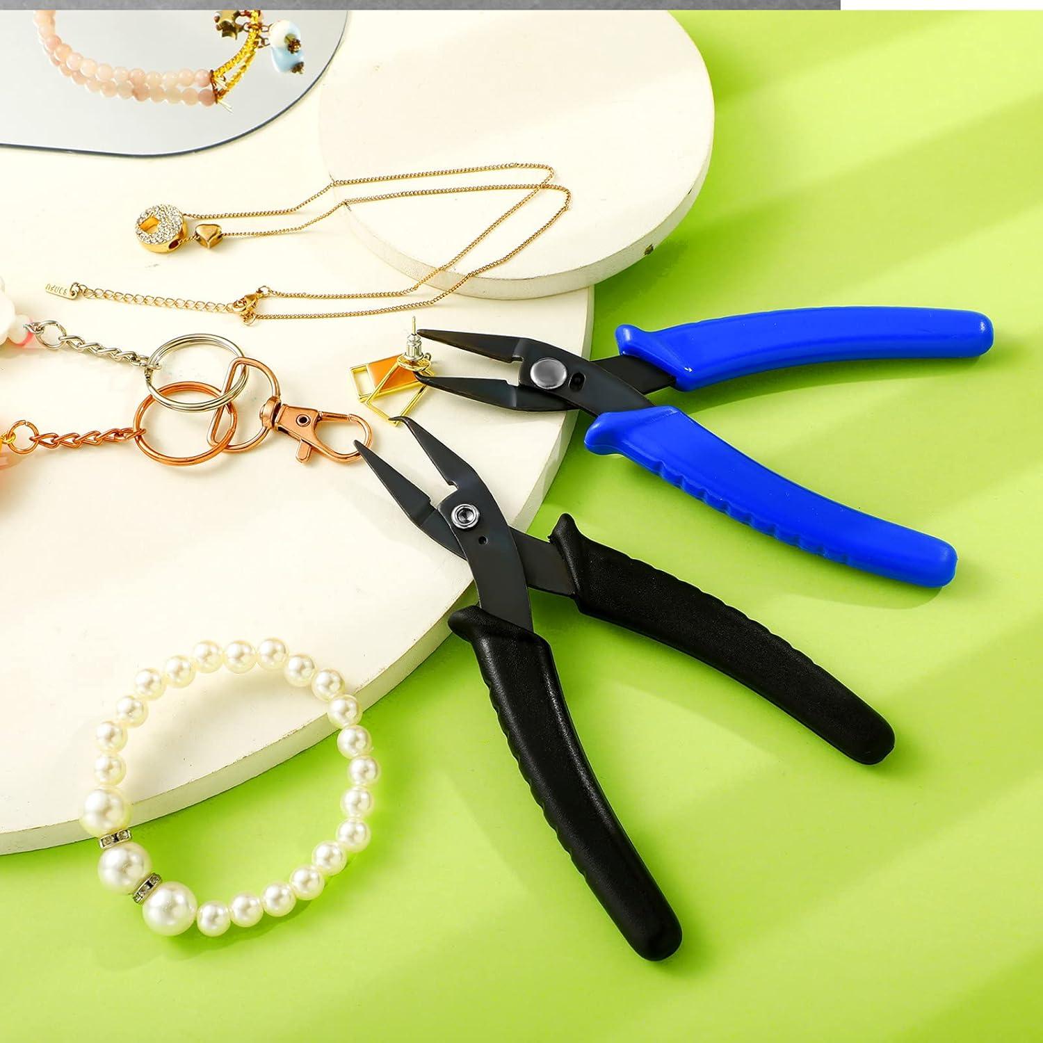 Pinzas de Anillo Abierto Honoson - 14 cm, Acero al Carbono, 2 Piezas