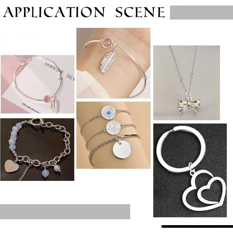 Beebeecraft 20 Anillos de Salto Doble Bucle 925 Plata Esterlina