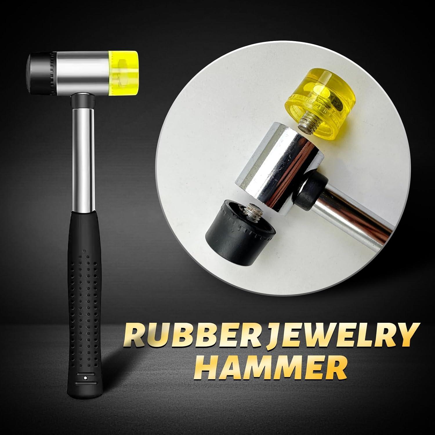 Kit de Medición de Tamaño de Anillo BDYAQ con Mandril y Martillo