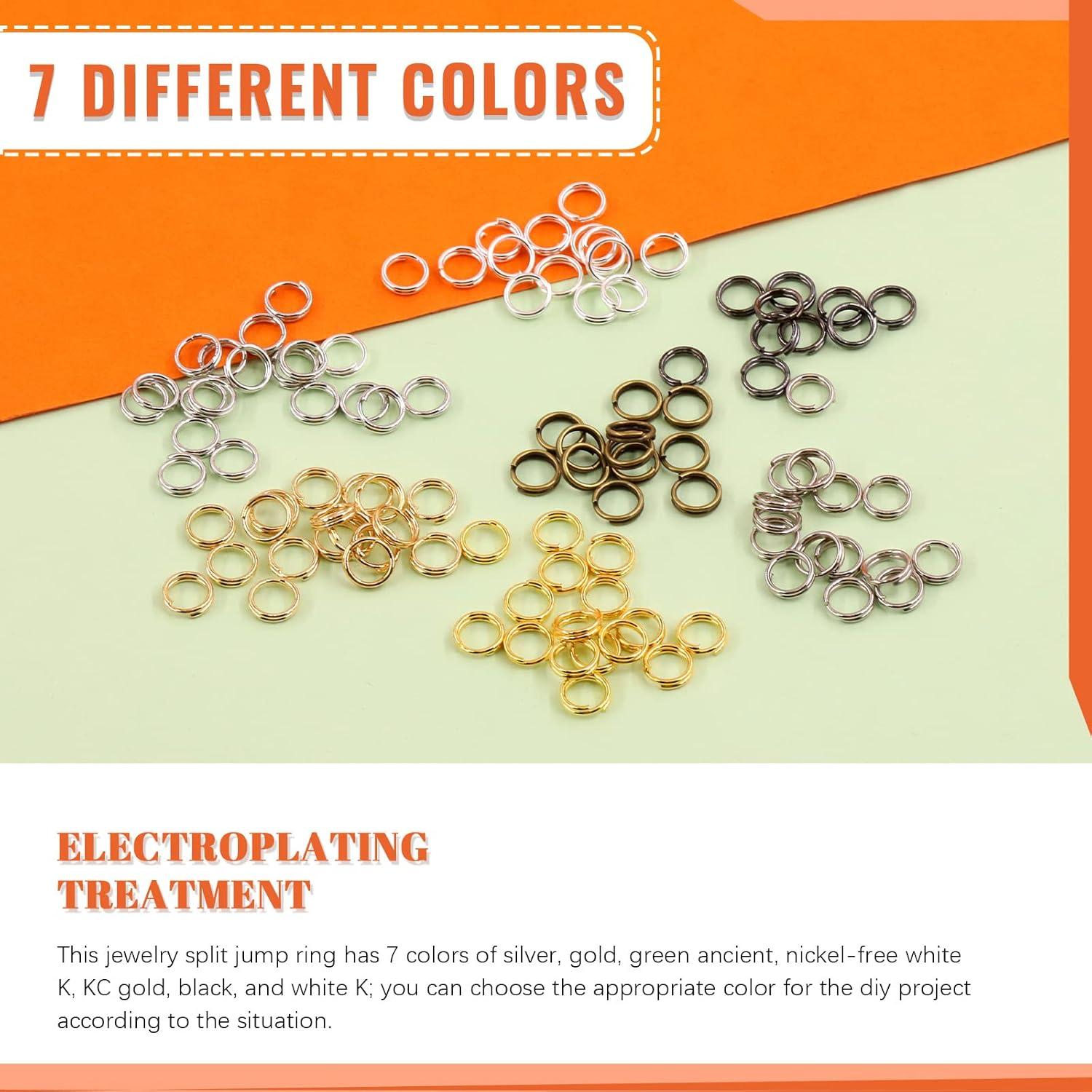 Conjunto de 3500 Anillos de Salto Tanstic 7 Colores 6.35 mm