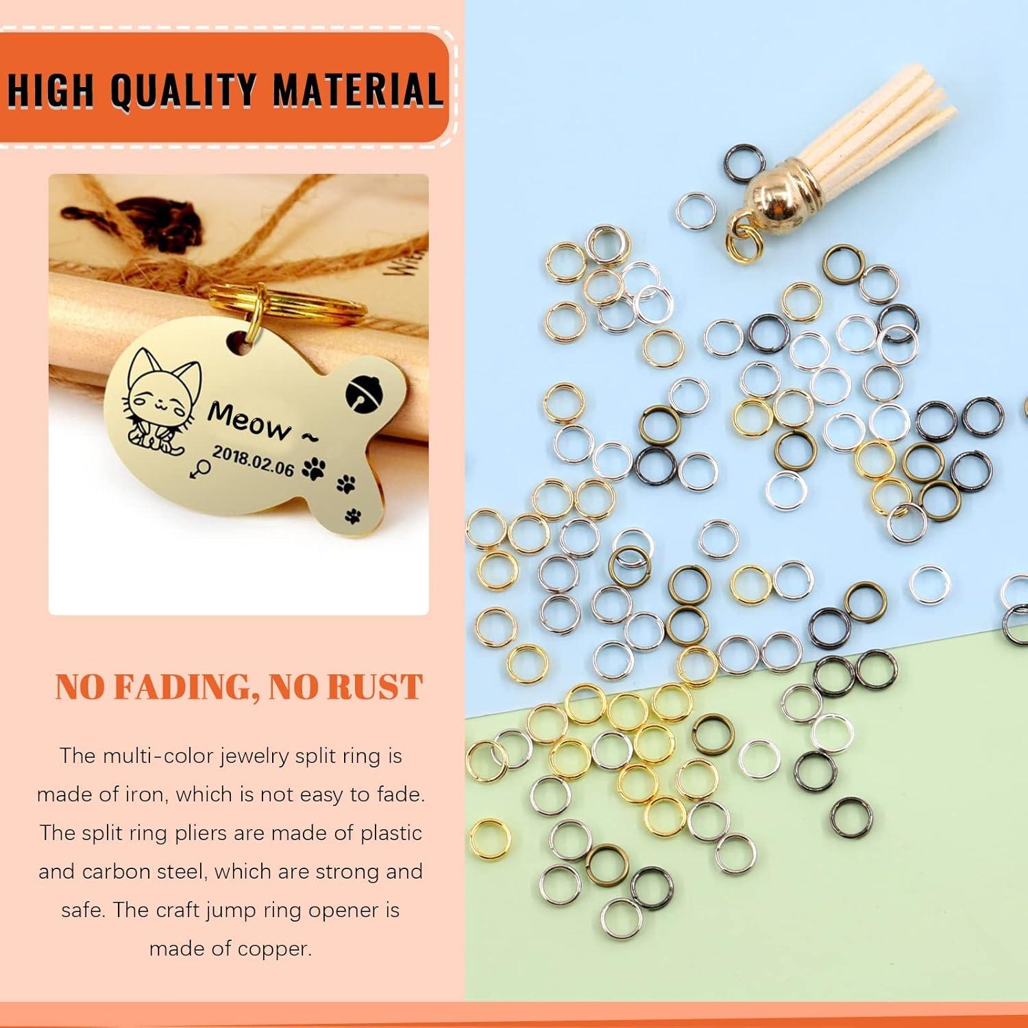 Conjunto de 3500 Anillos de Salto Tanstic 7 Colores 6.35 mm