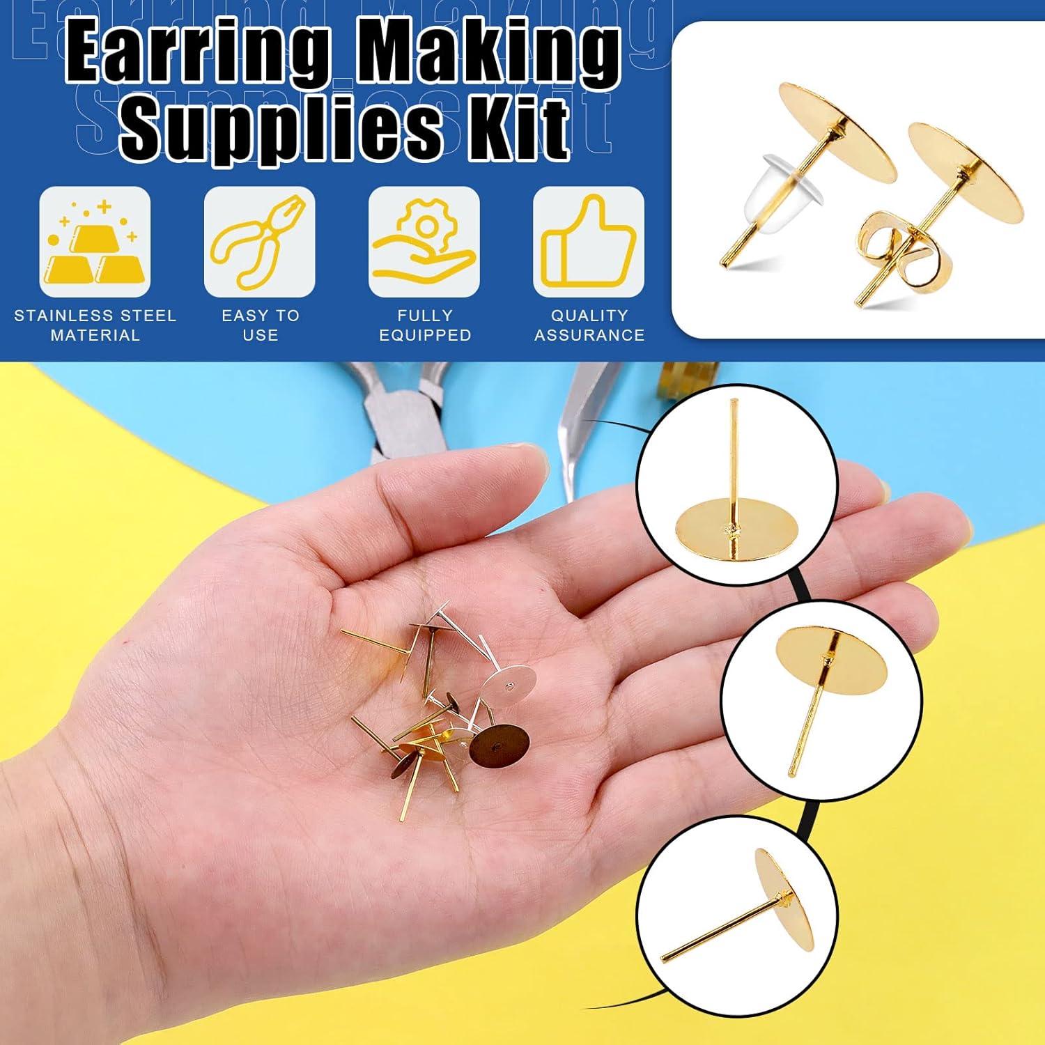 Kit de Fabricación de Aretes Glarks 3053 Piezas Acero Inoxidable