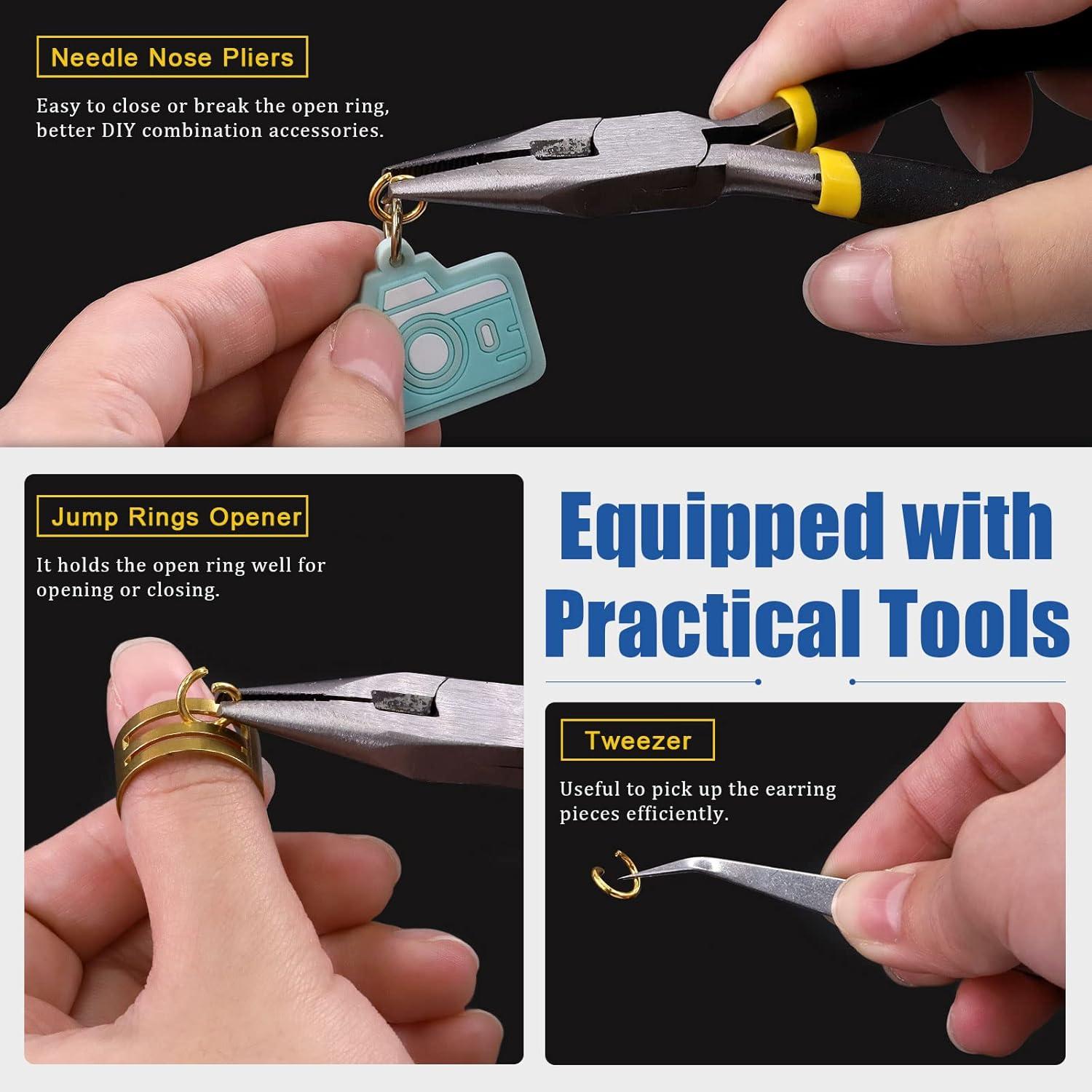 Kit de Fabricación de Aretes Glarks 3053 Piezas Acero Inoxidable