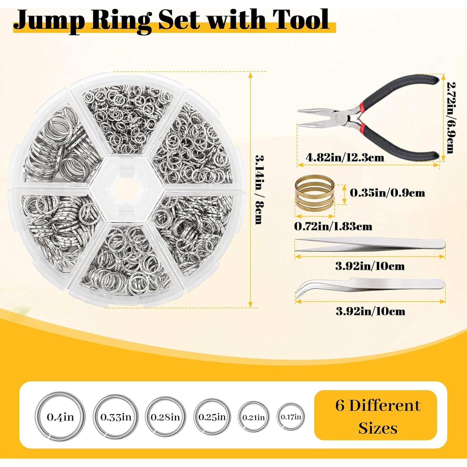 Kit de Anillas Saltarinas Gartful 4-10mm con Herramientas