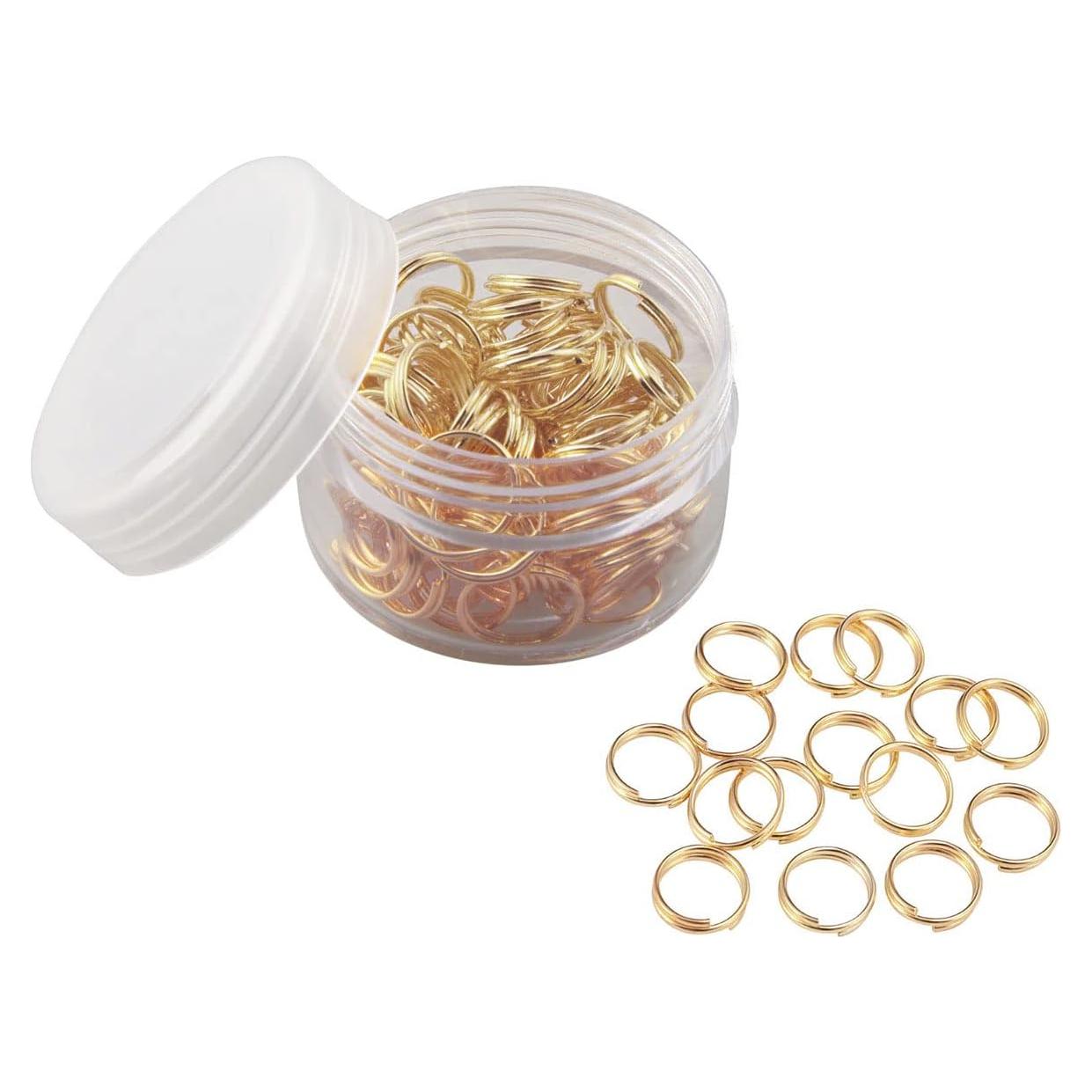 Anillos Divididos Doble Bucle MAHAVIMOKSA 200pcs 8mm Oro KC