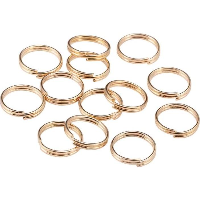 Anillos Divididos Doble Bucle MAHAVIMOKSA 200pcs 8mm Oro KC