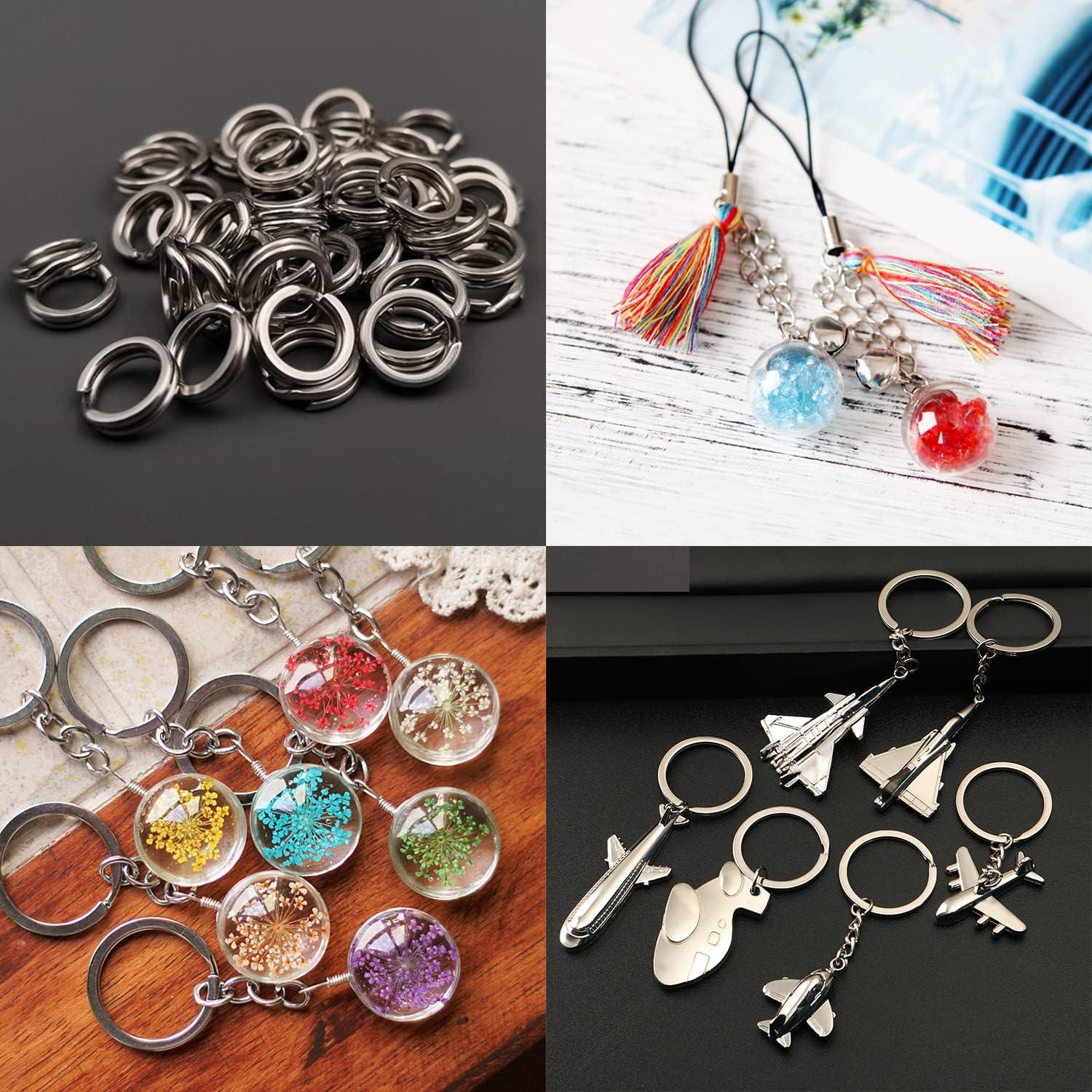 200 Anillos de Salto Doble Halyuhn 5-9 mm Acero Inoxidable