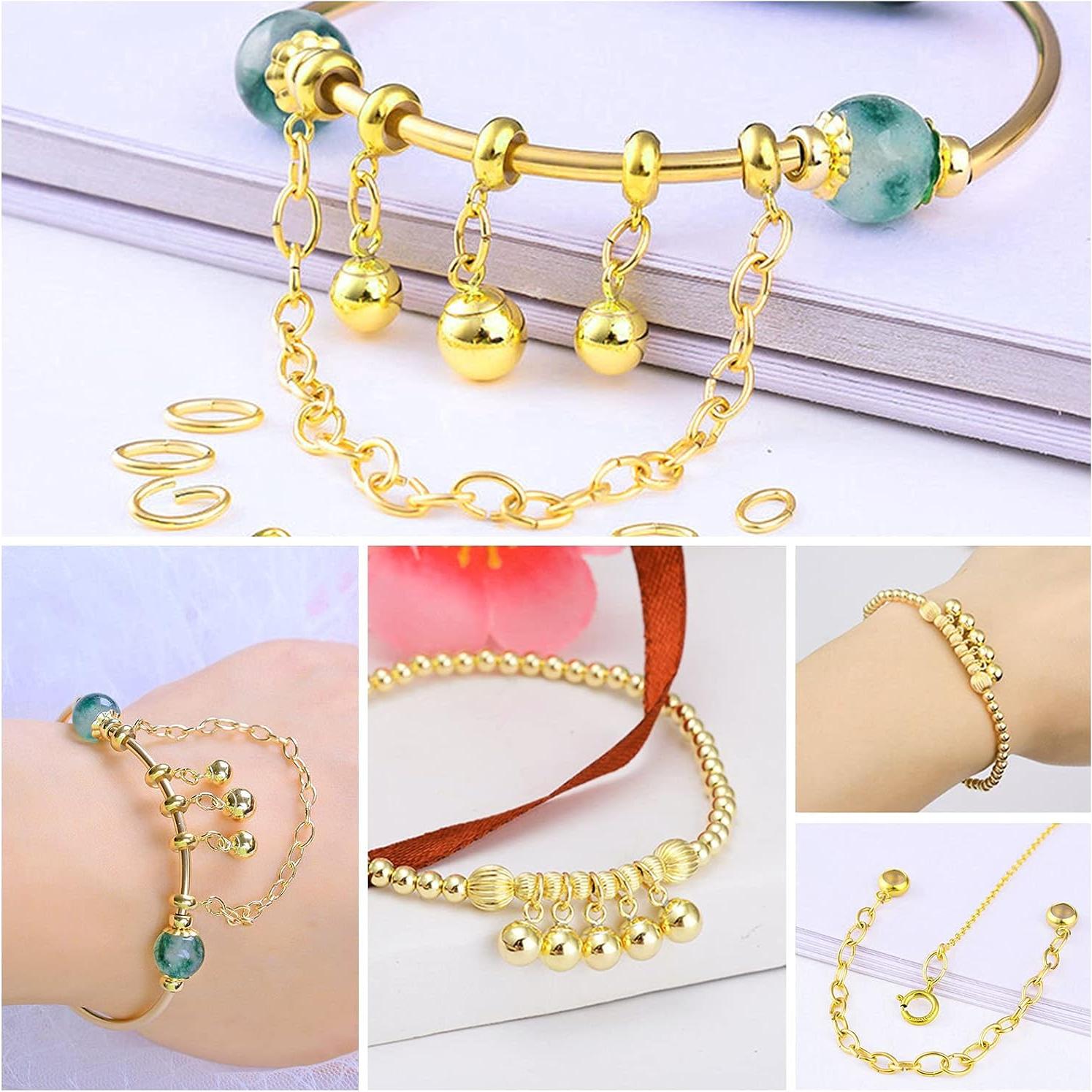 2400 Anillas de Salto Ovaladas Acero Inoxidable Ximalun - 4 Tamaños 3 Colores