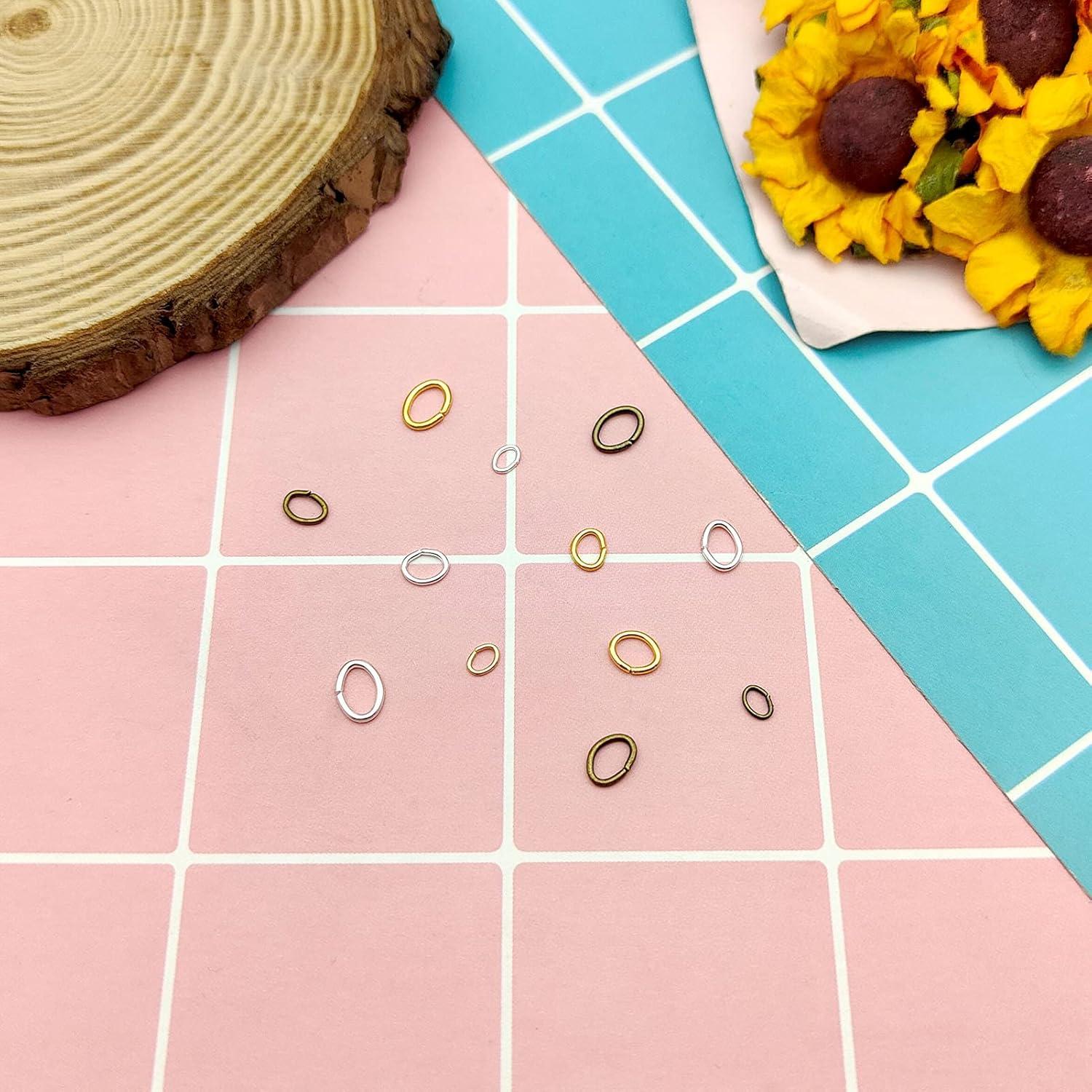 2400 Anillas de Salto Ovaladas Acero Inoxidable Ximalun - 4 Tamaños 3 Colores