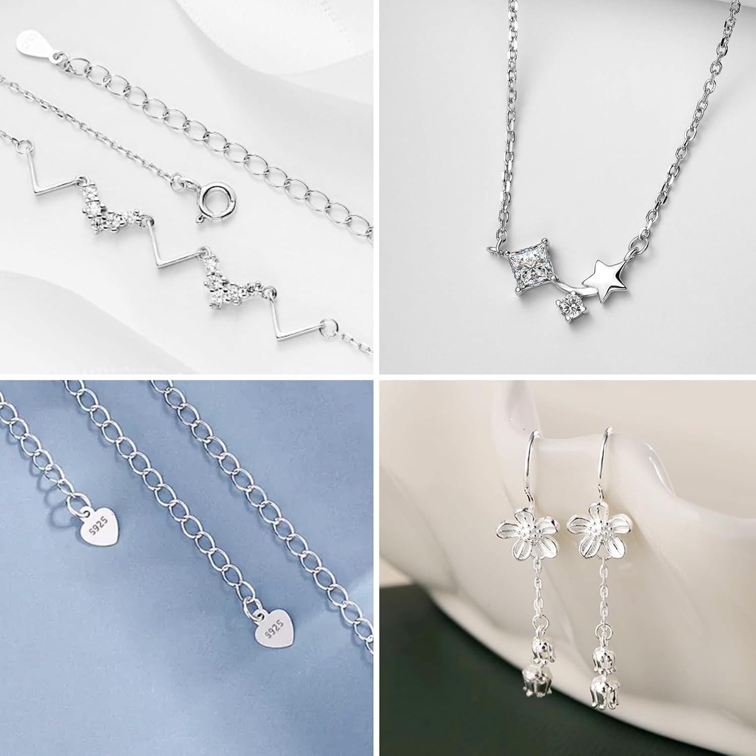 200 Anillas Abiertas de Plata LCCHOLV para Joyería 4mm