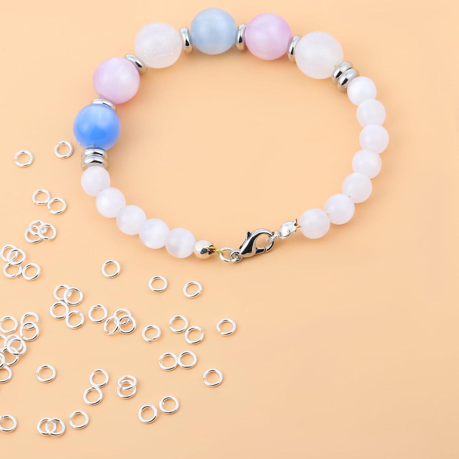 200 Anillas Abiertas de Plata LCCHOLV para Joyería 4mm