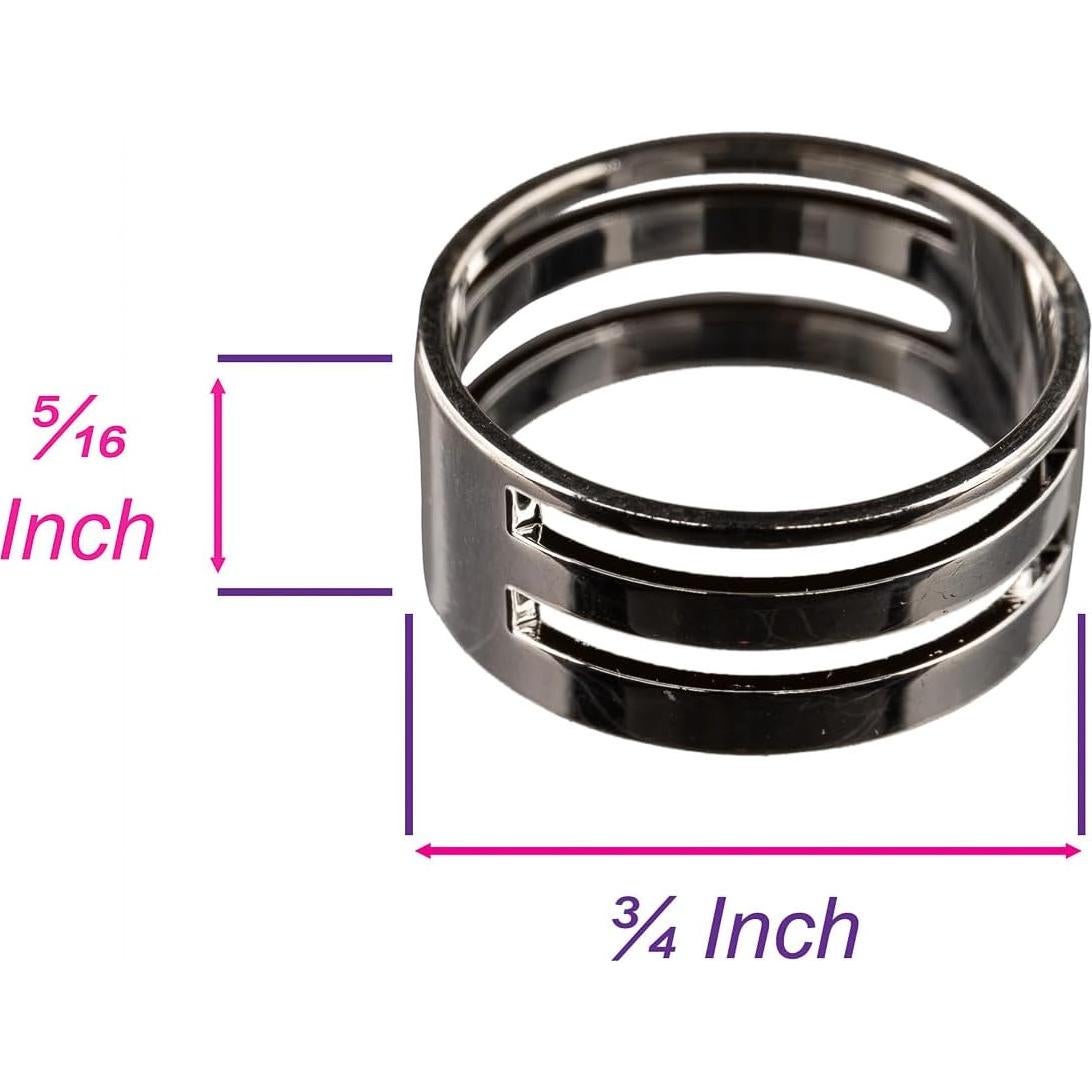 Kit de Anillas de Salto Craft County - 3 Tamaños y Color Rojo