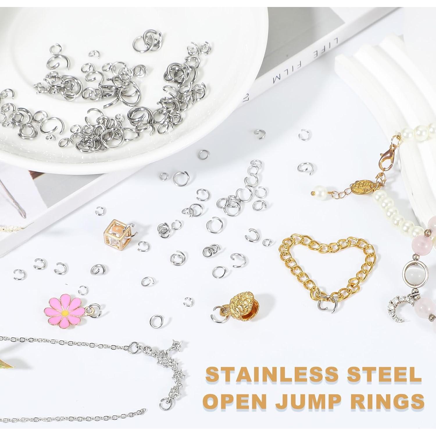 Anillas Abiertas de Acero Inoxidable uxcell 250pcs 5mm