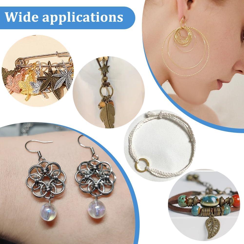 Anillas de Salto de Latón Plateadas y Doradas PH PandaHall 300pcs