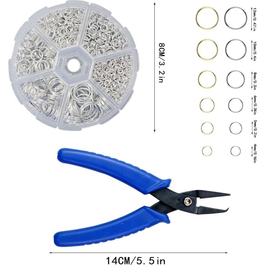 Juego de Anillos Divididos Doble Bucle YEXPRESS 1380 Piezas