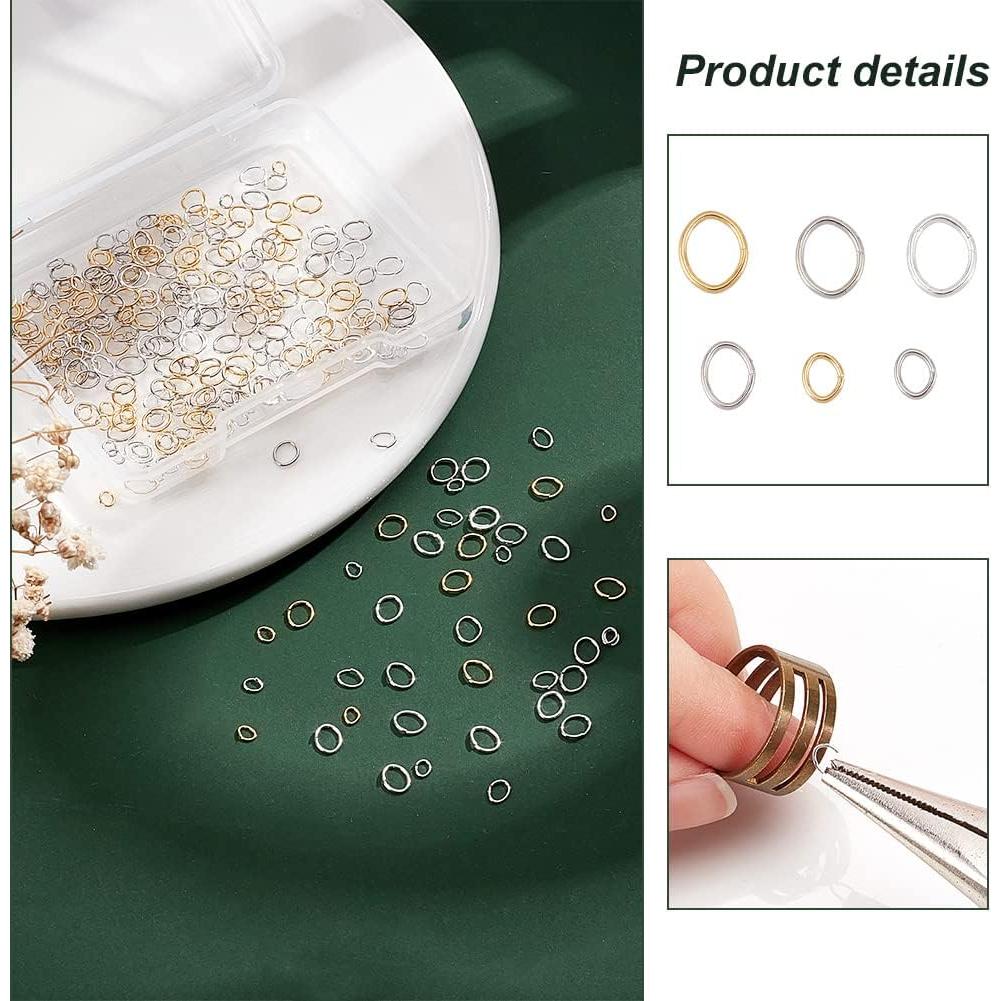 300 Anillas Abiertas Ovaladas PH PandaHall para Joyería DIY