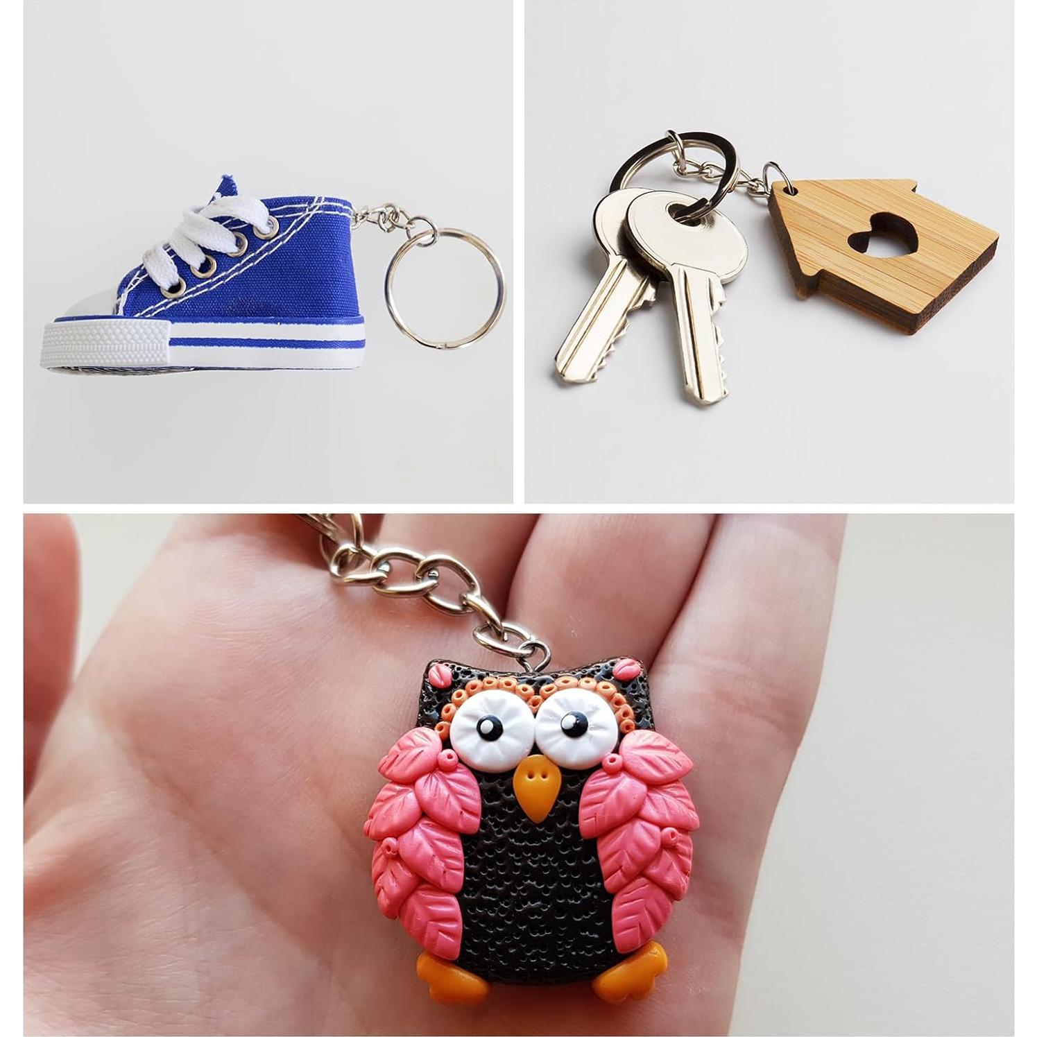 Anillas Abiertas uxcell 300Pcs 4mm Acero Inoxidable Plata