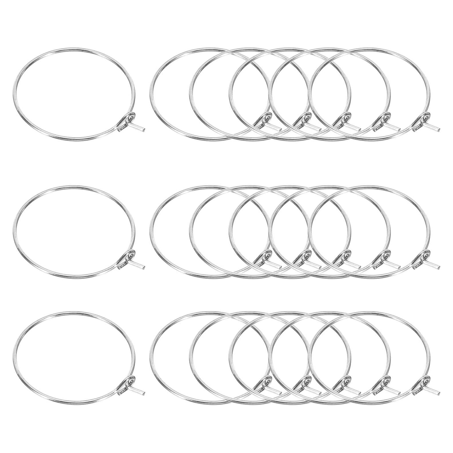 Anillos de Salto Abiertos PATIKIL 20mm Plata - 100 Piezas DIY