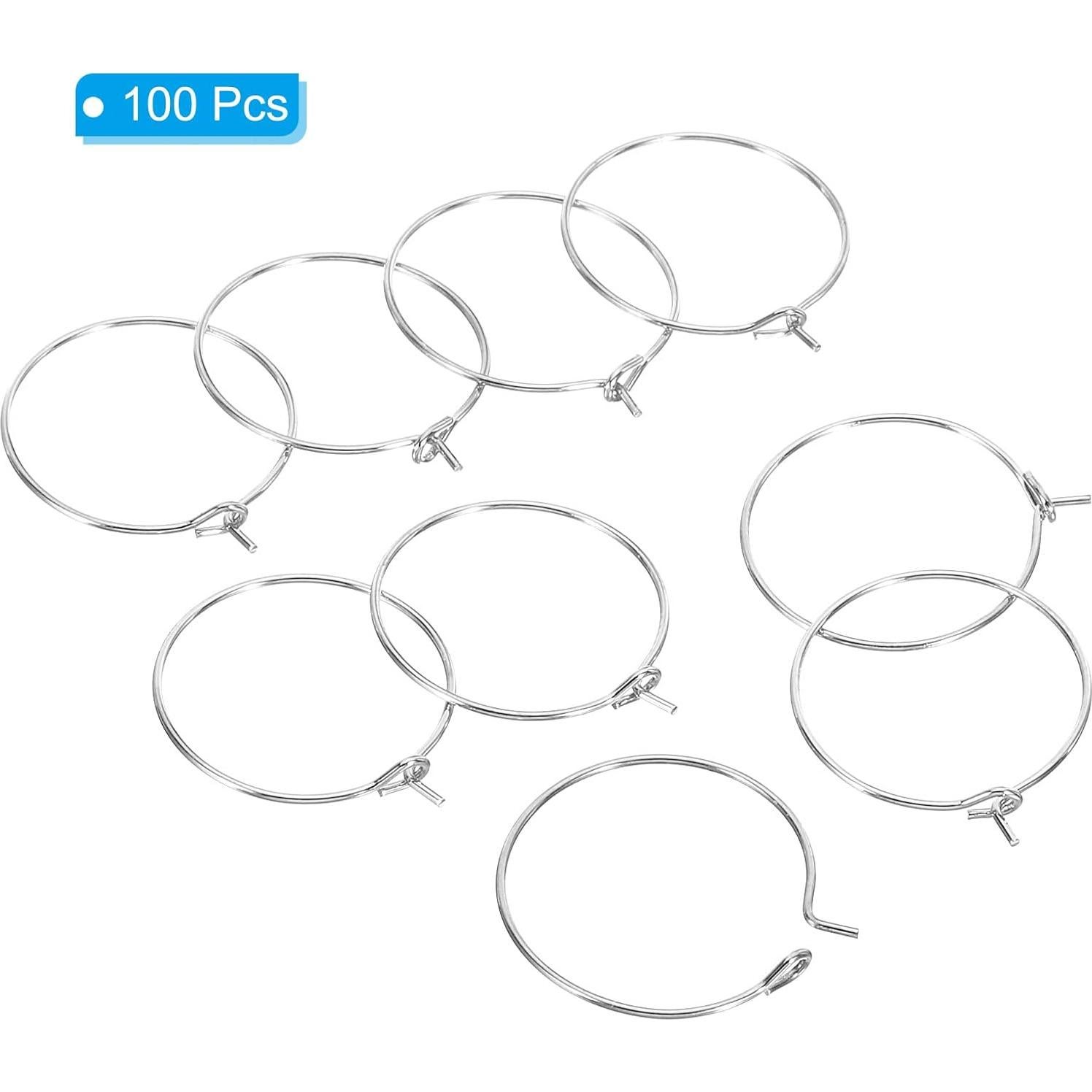 Anillos de Salto Abiertos PATIKIL 20mm Plata - 100 Piezas DIY