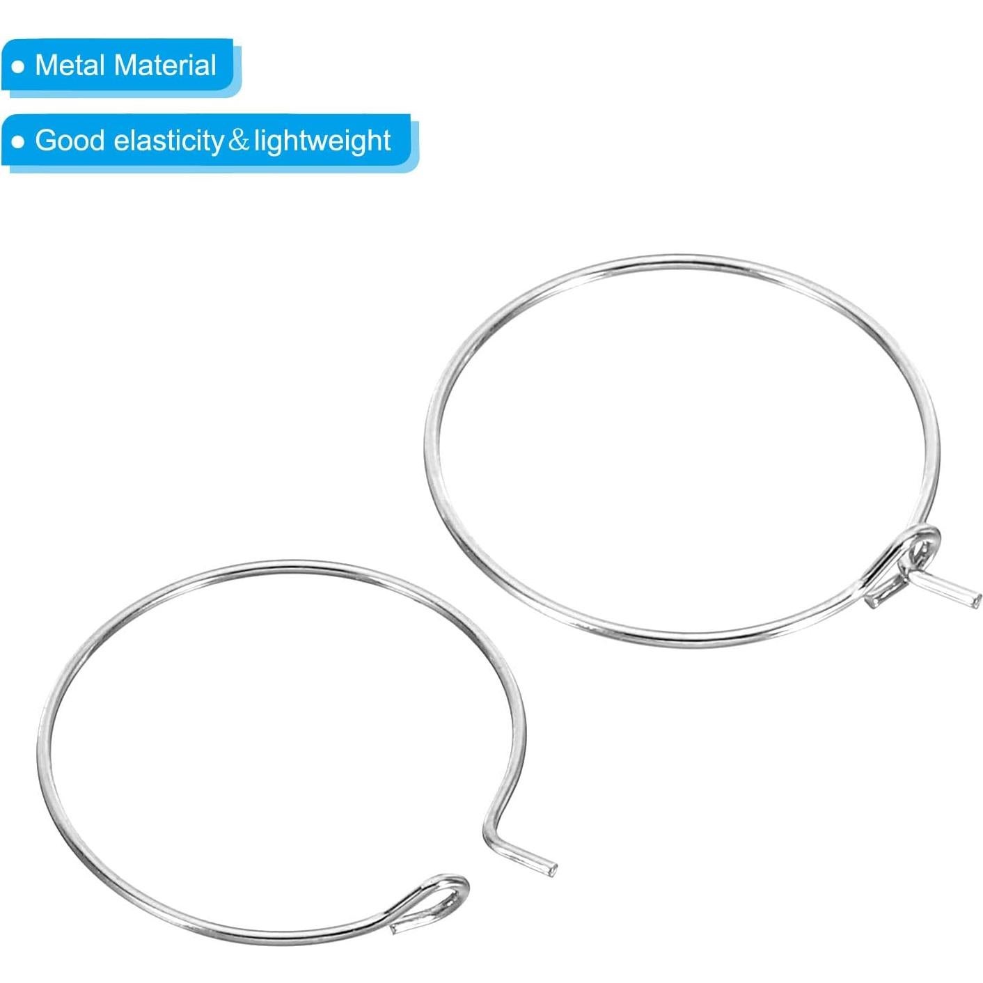 Anillos de Salto Abiertos PATIKIL 20mm Plata - 100 Piezas DIY