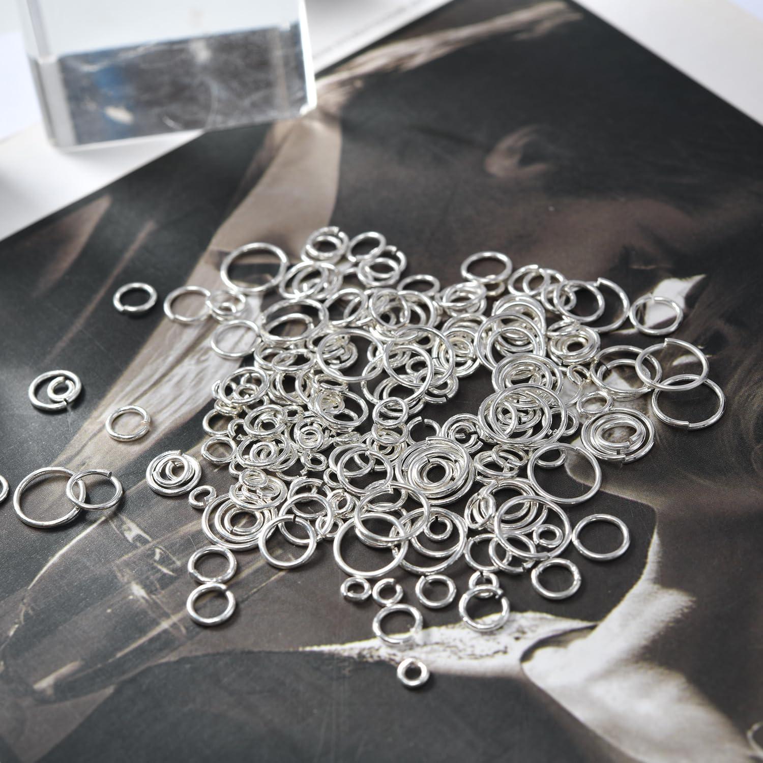 1000 Anillas de Salto Abiertas Plata 925 MICROAMOY 4x0.7mm